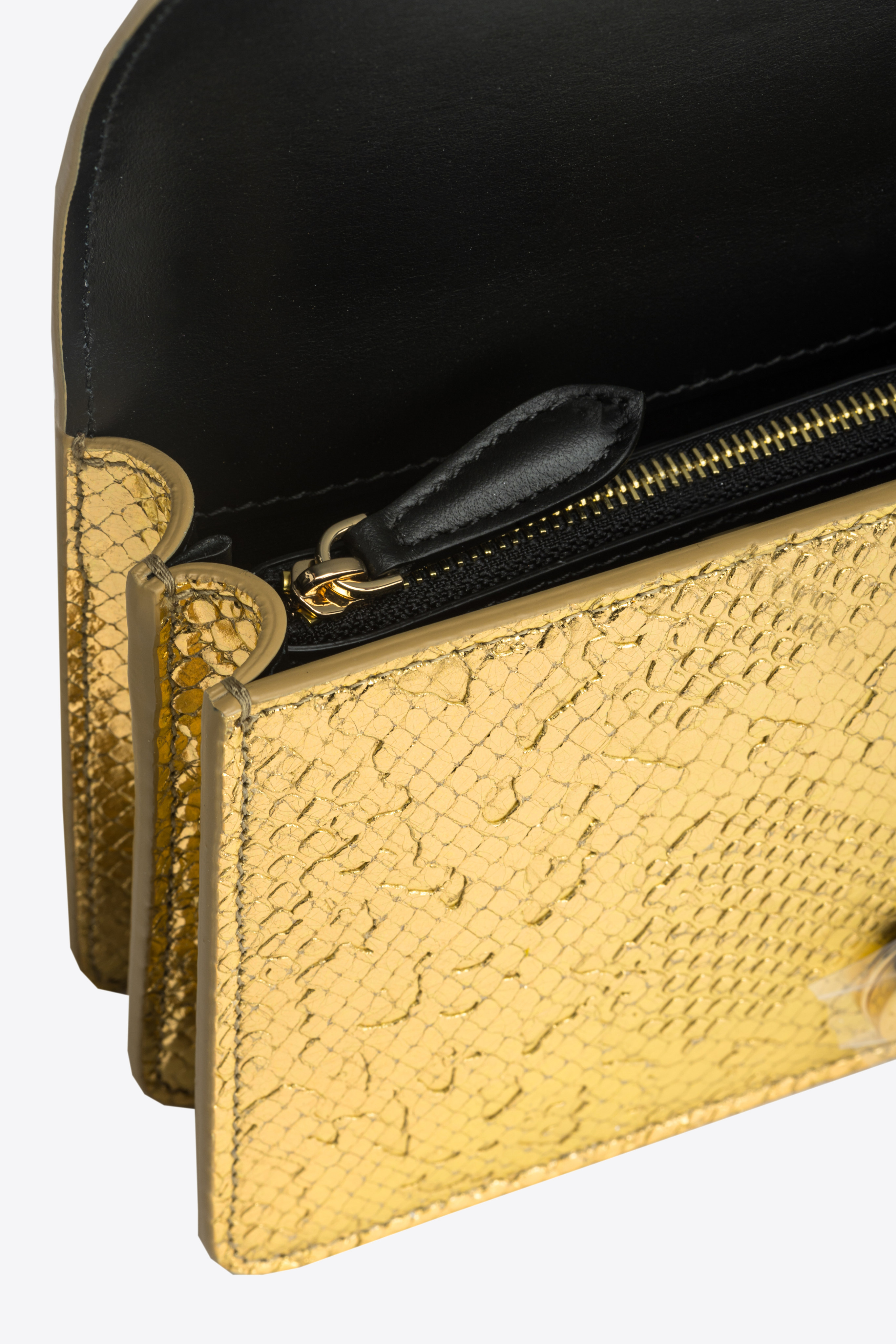 PINKO Galleria Mini Love Bag One in punched reptile skin 6