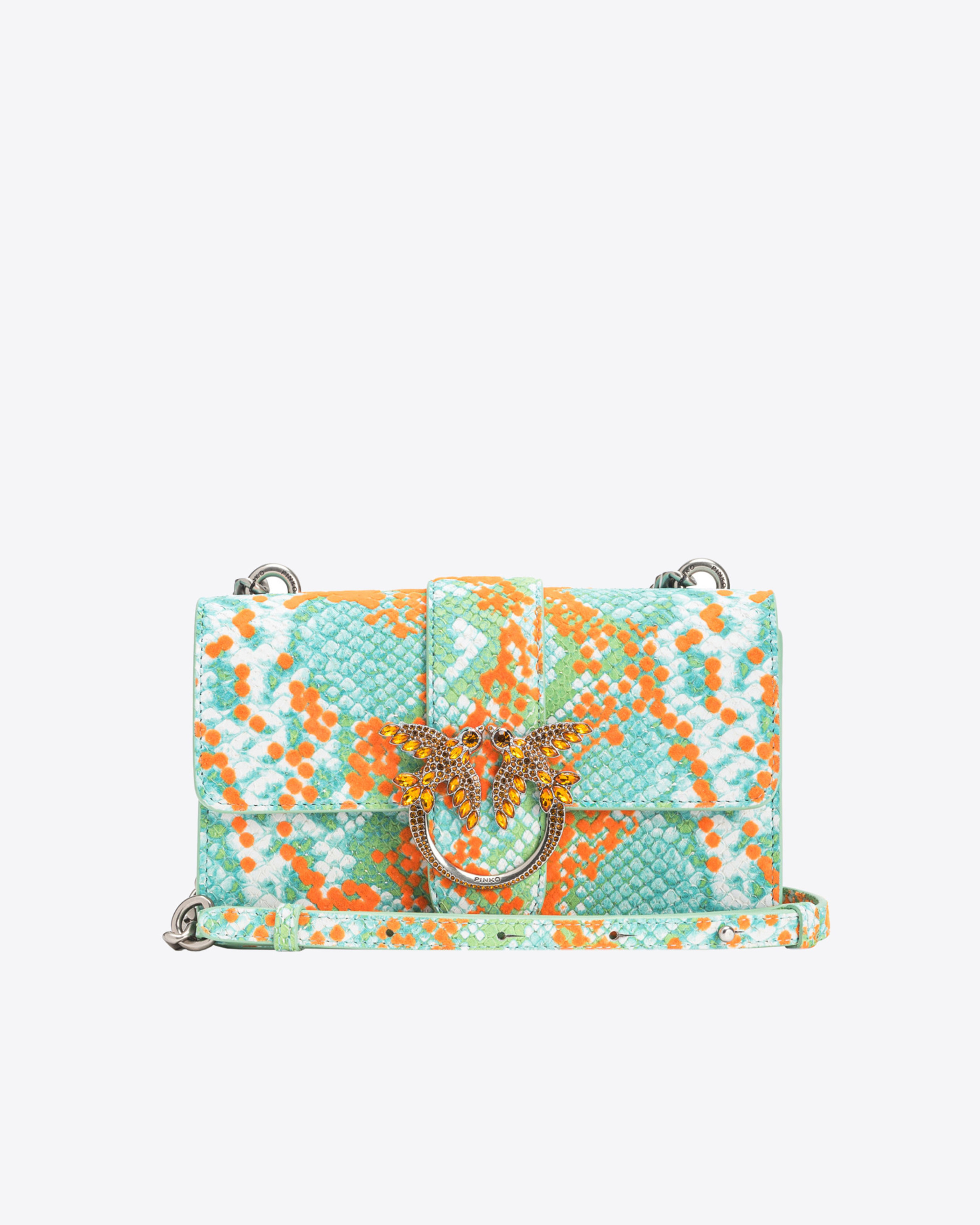 Pinko Mini Love Bag One Python Flock PINKO Galleria