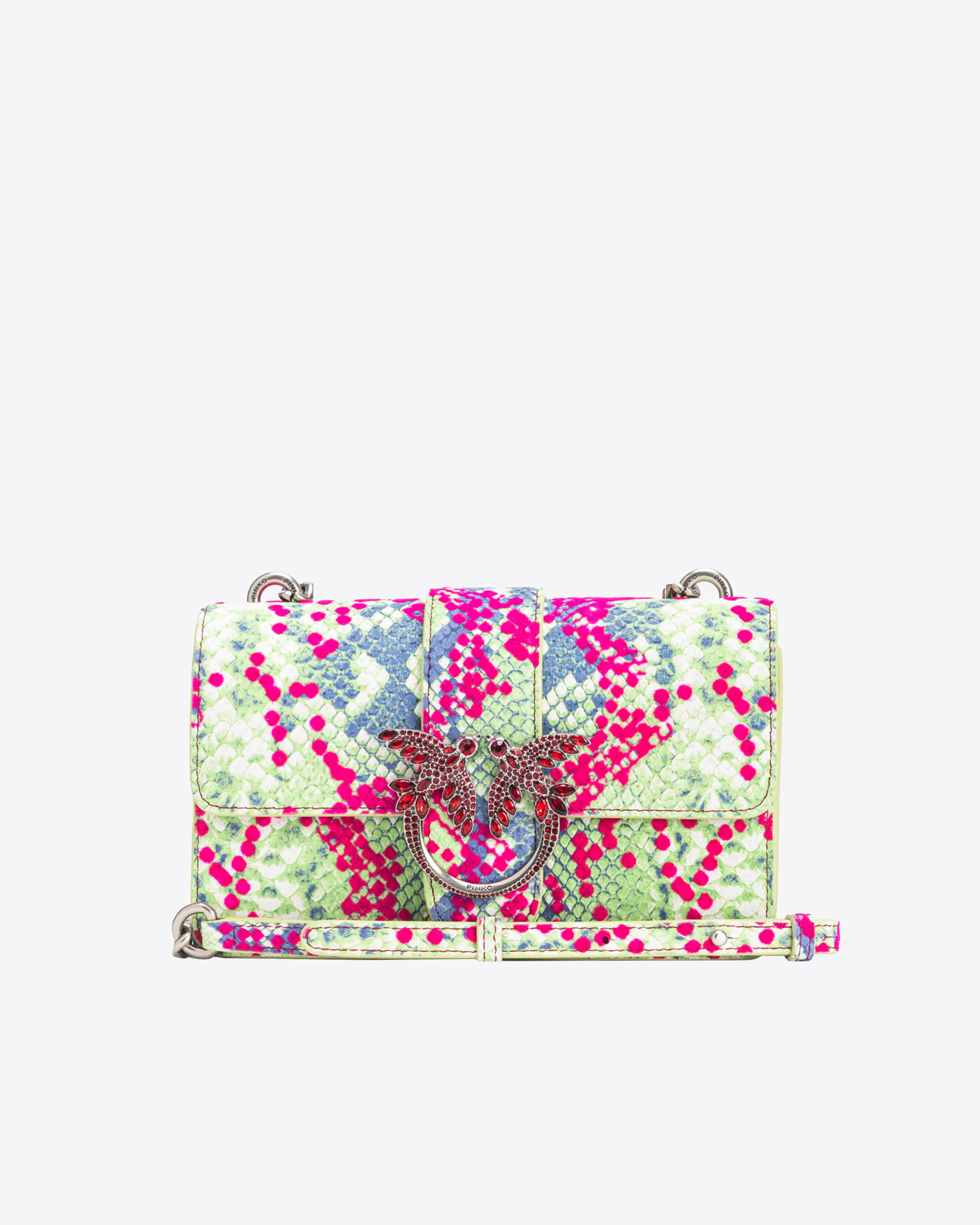 Pinko Mini Love Bag One Python Flock PINKO Galleria