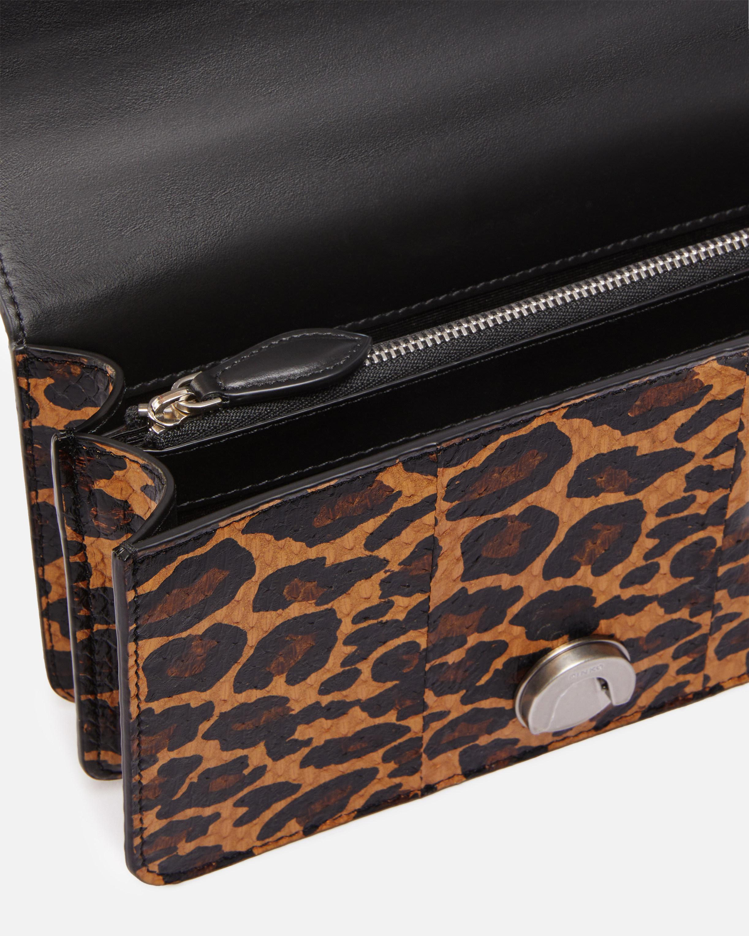 Umhängetasche Love Bag aus geflecktem Reptilleder PINKO Galleria 3