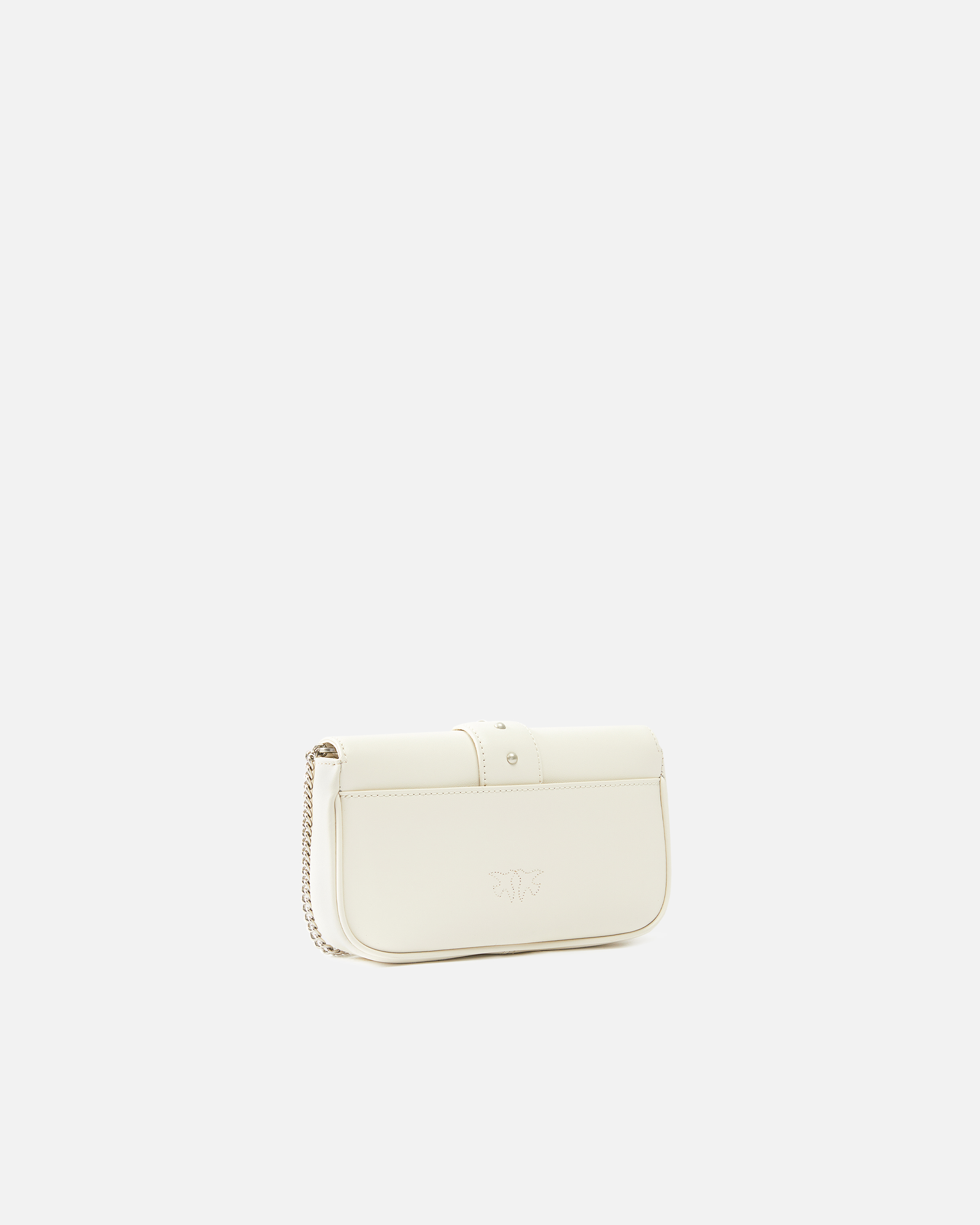 Pinko Pocket Love Bag One Simply In Blanc+blanc-vieil Argent
