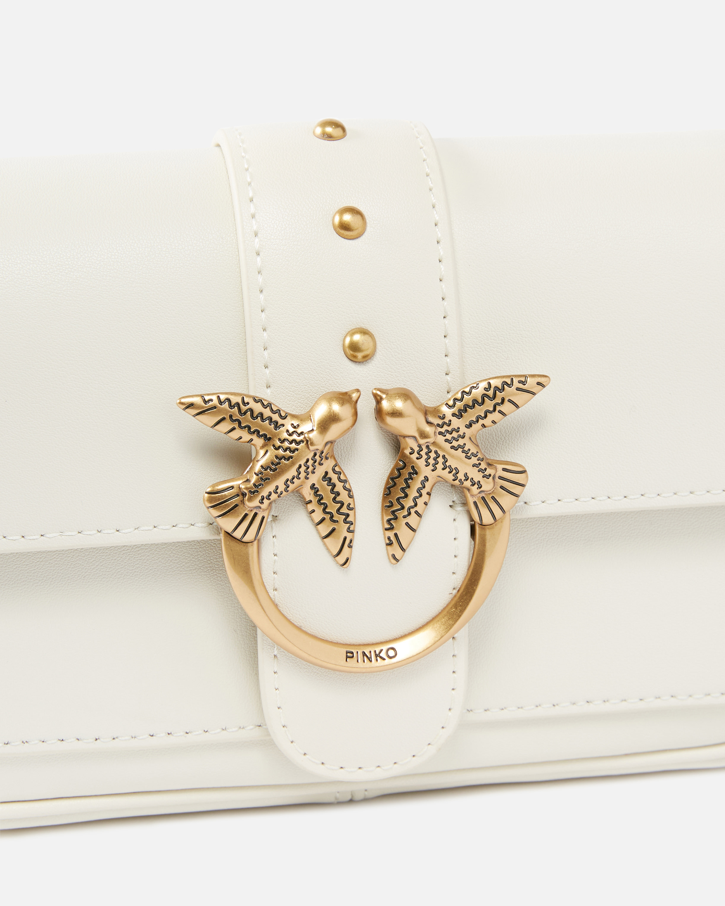 PINKO Galleria full-rhinestone Mini Love Bag Click PINKO