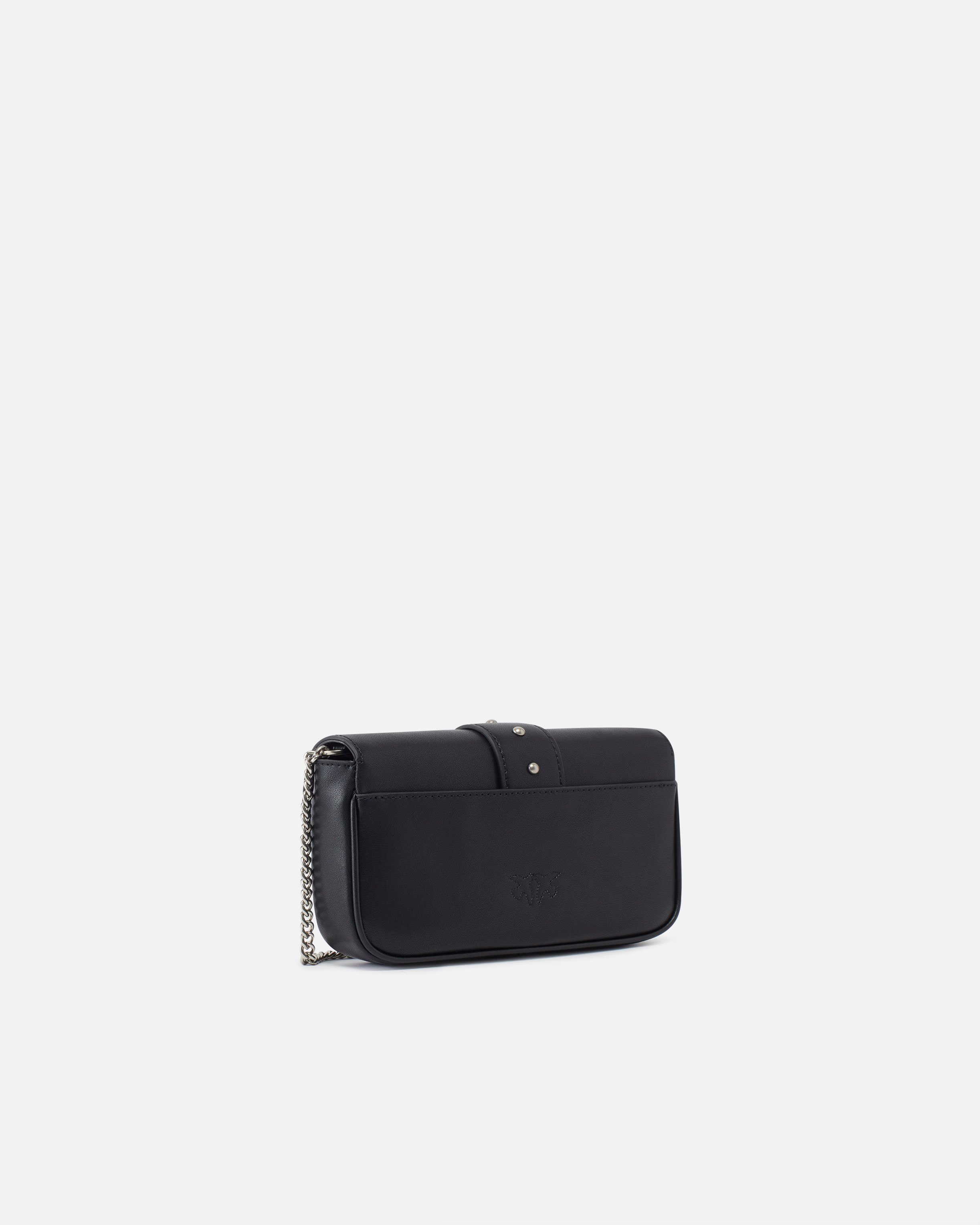 Pinko Pocket Love Bag One Simply In Black-old Silver