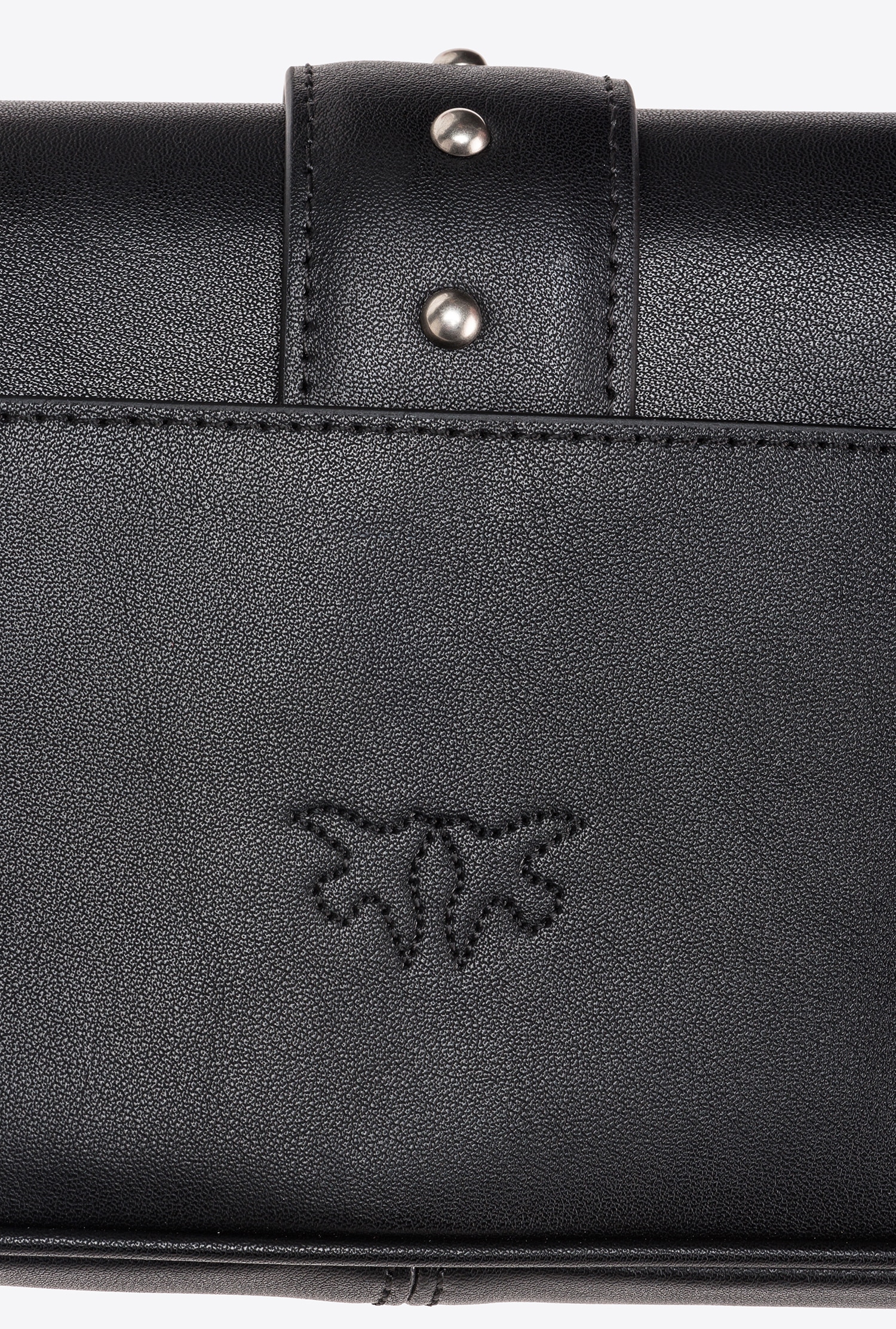 Pinko Pocket Love Bag One Simply In Black-old Silver