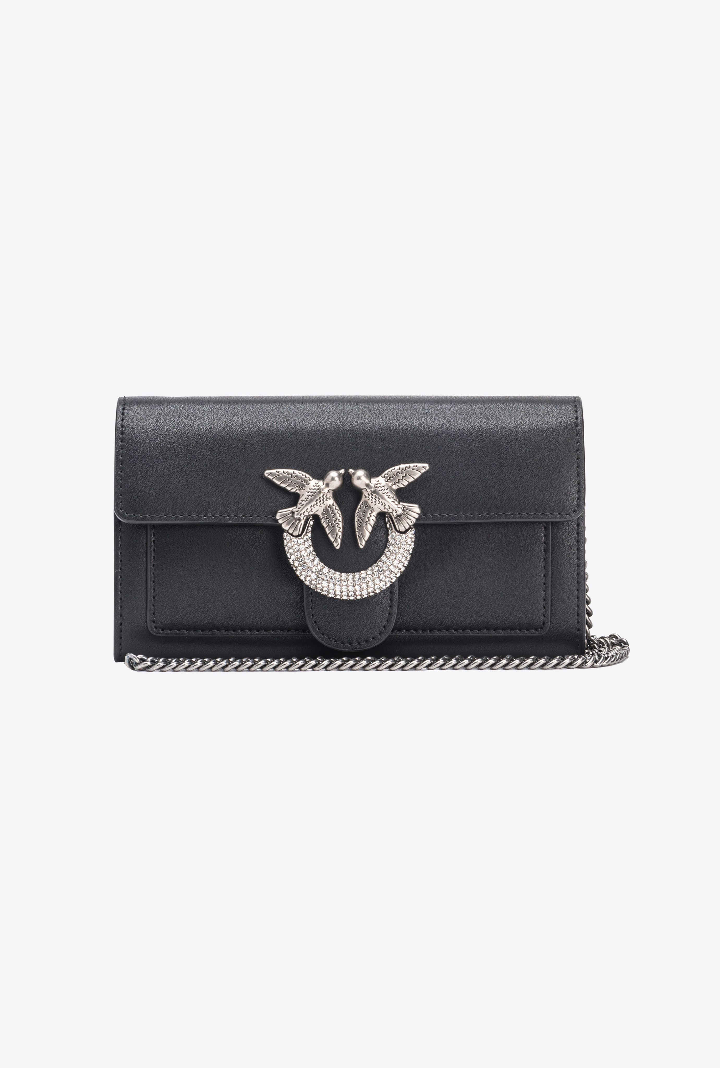 Love Bag One Wallet with rhinestones PINKO → Shop Online