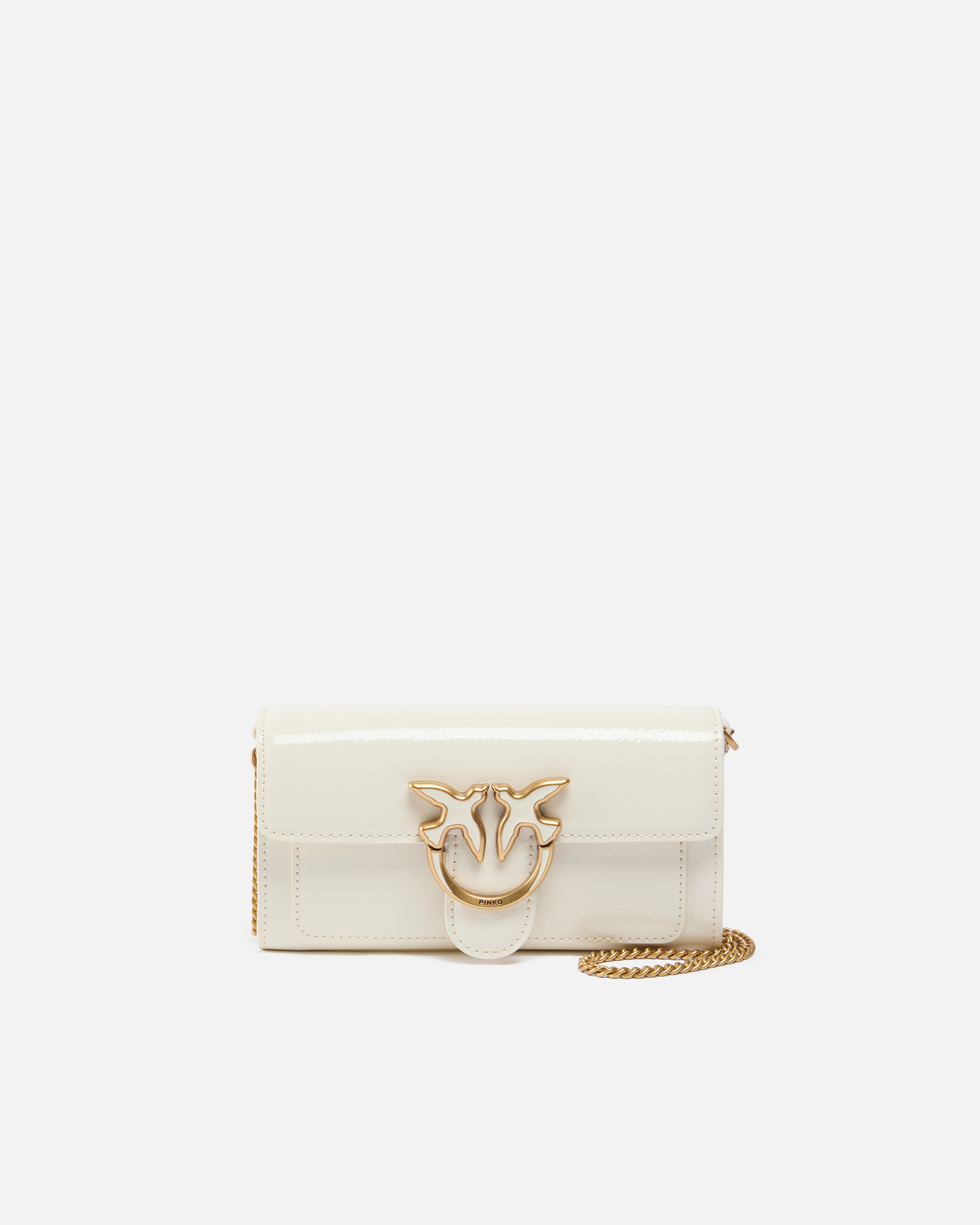 Pinko Portefeuille Brillant À Bandoulière Avec Boucle Love Birds