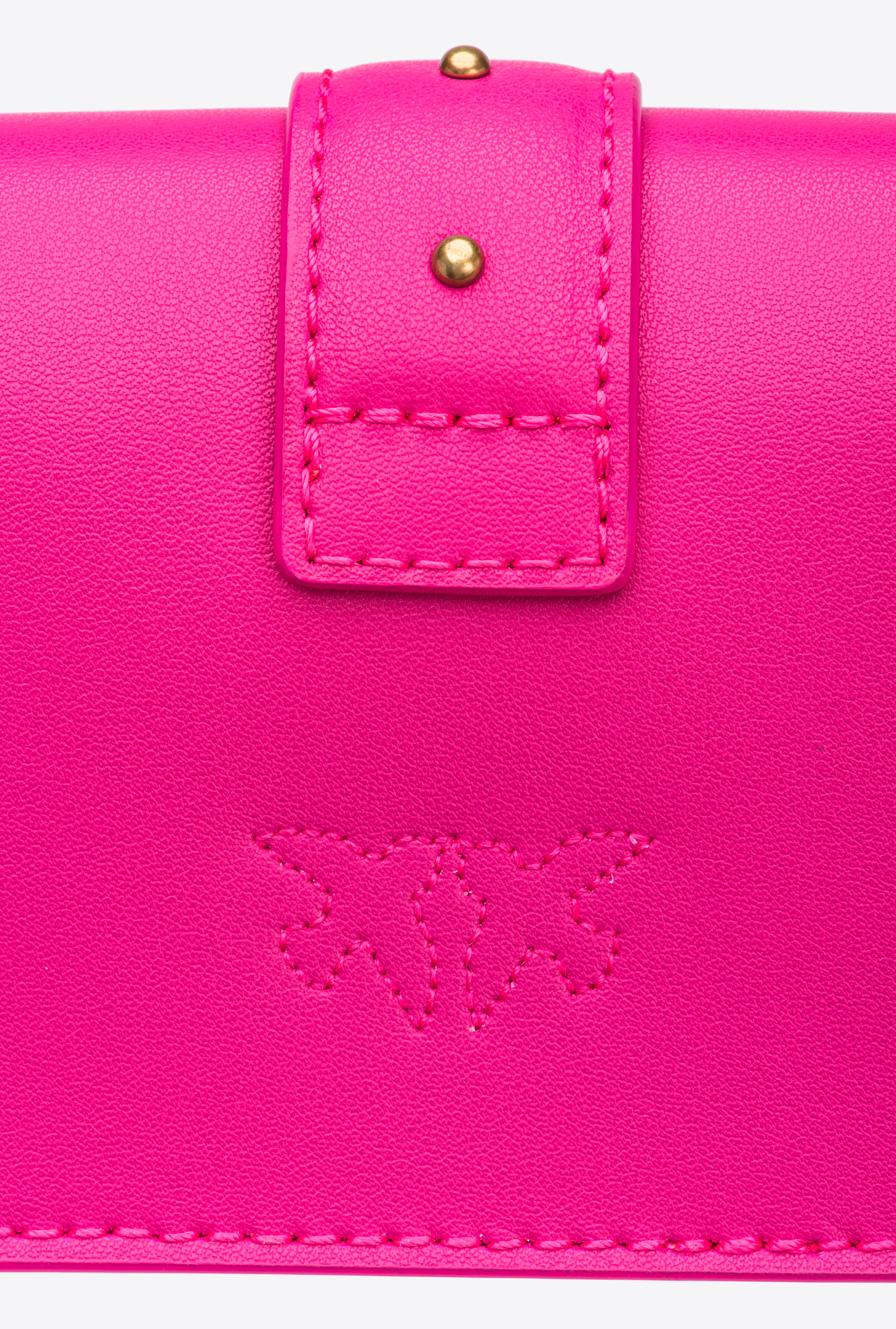 Pinko Micro Love Bag One Simply In  Pink-antique Gold