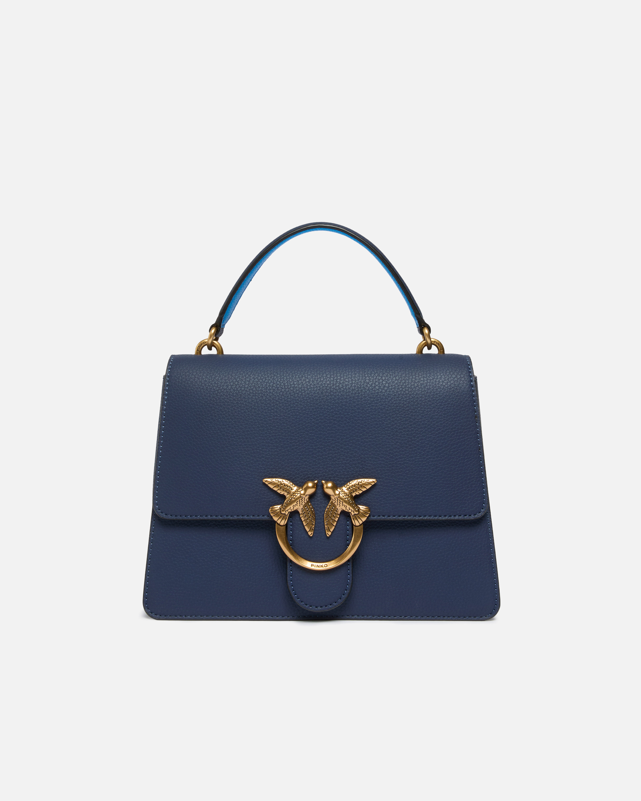 【関税込み】PINKO Handbags Medium Love Bag Top Handle Light handbag in grained leather