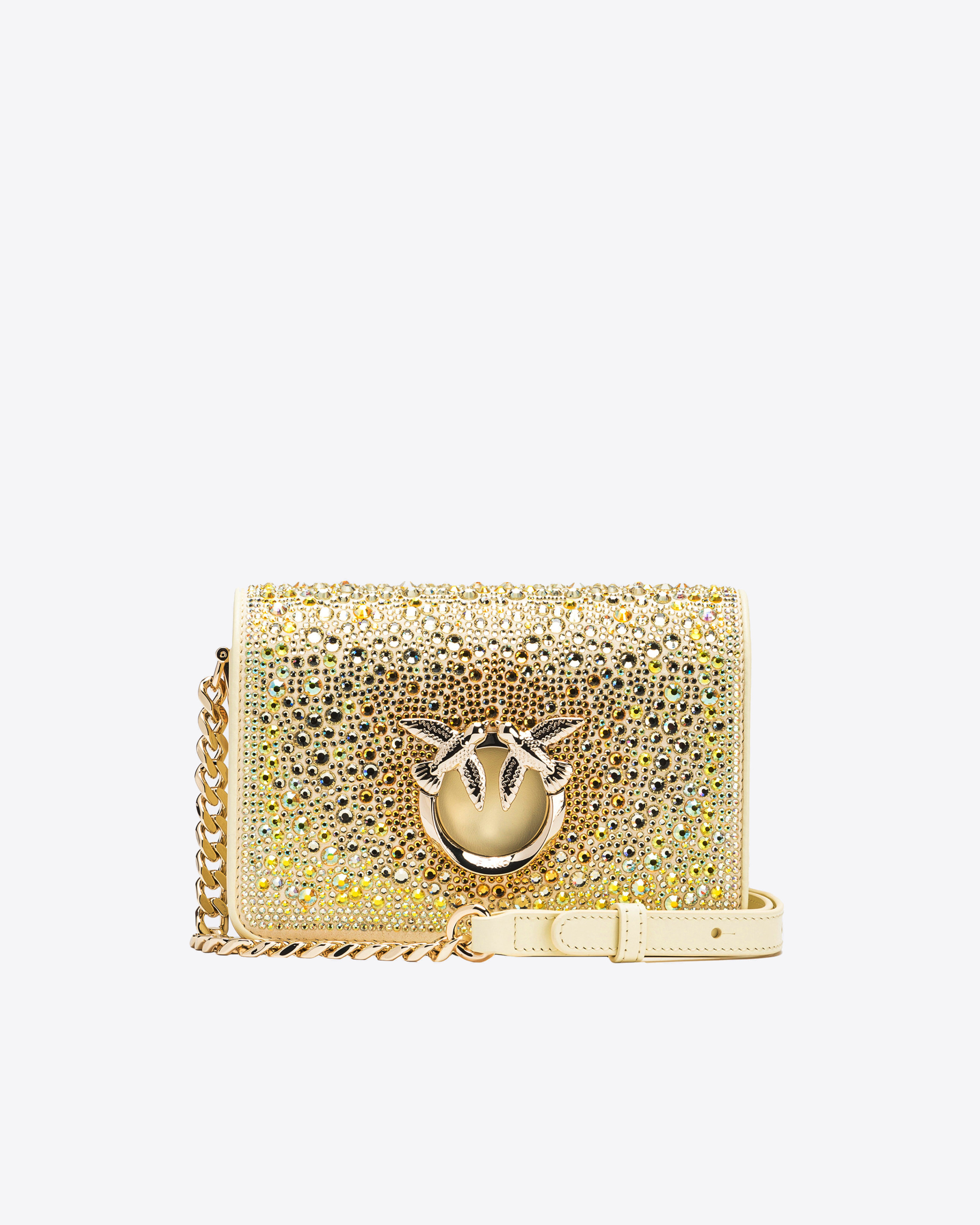 Pinko Mini Love Bag Click Allover-Strass PINKO Galleria