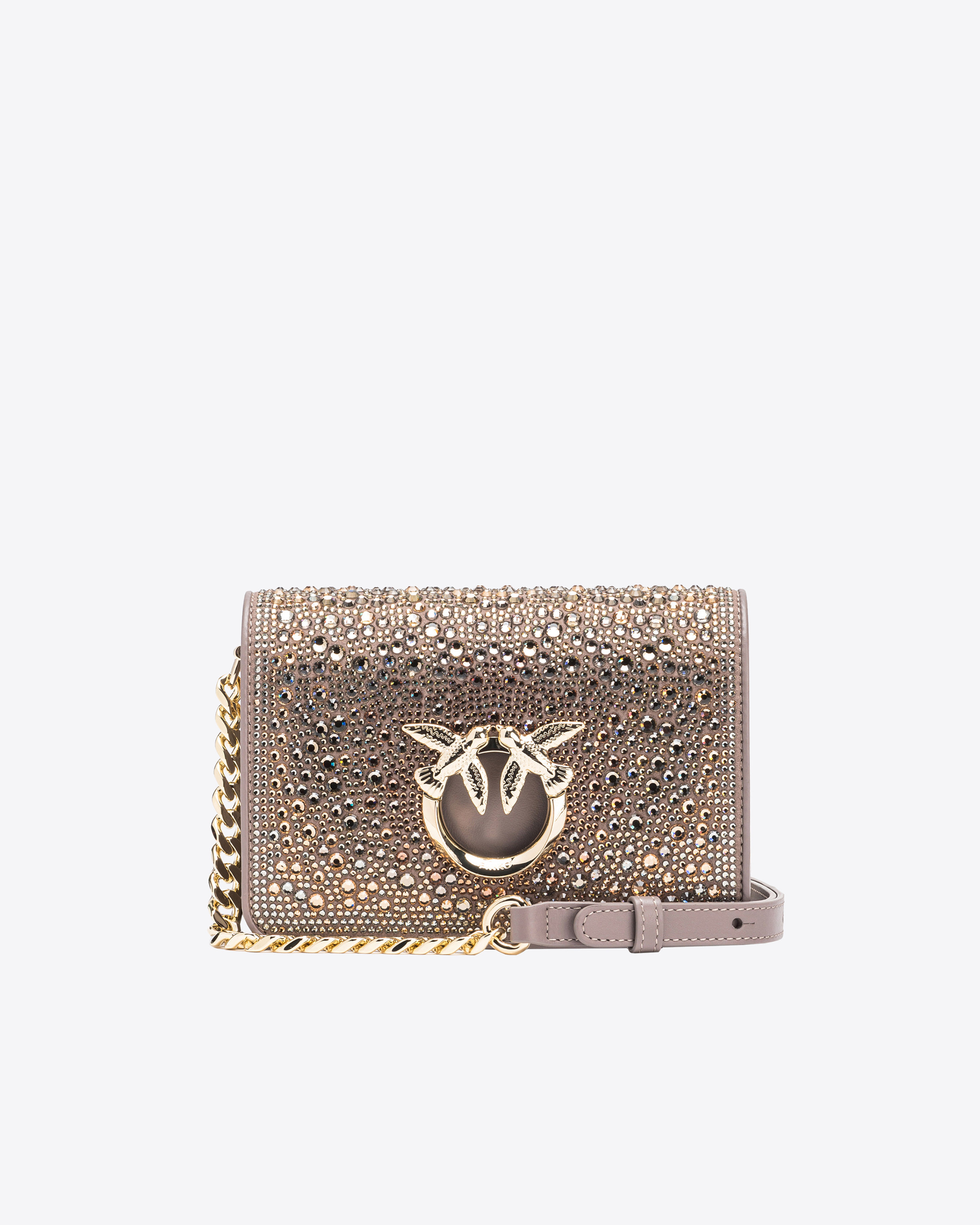 Pinko Mini Love Bag Click Allover-Strass PINKO Galleria