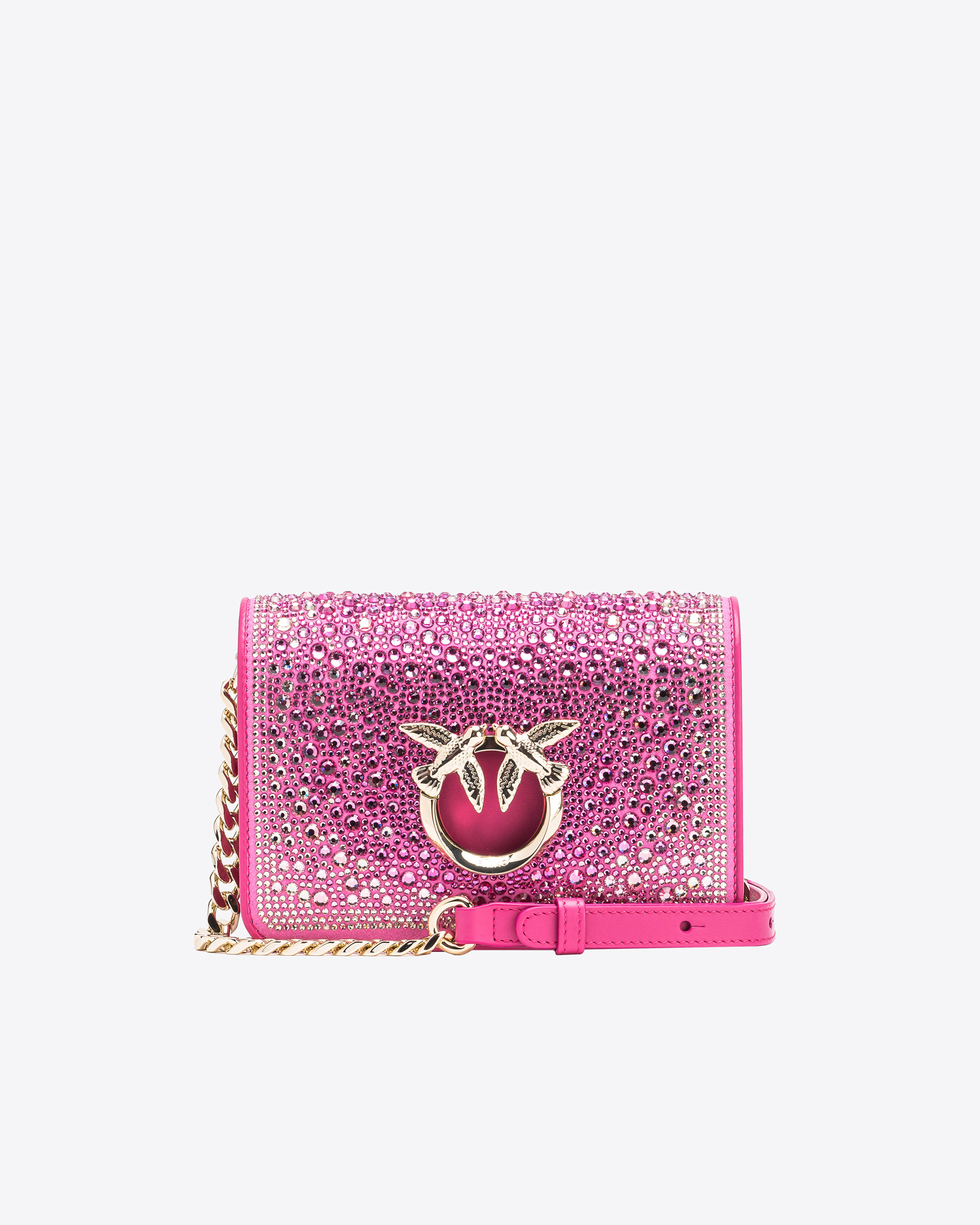 Pinko Mini Love Bag Click Allover-Strass PINKO Galleria