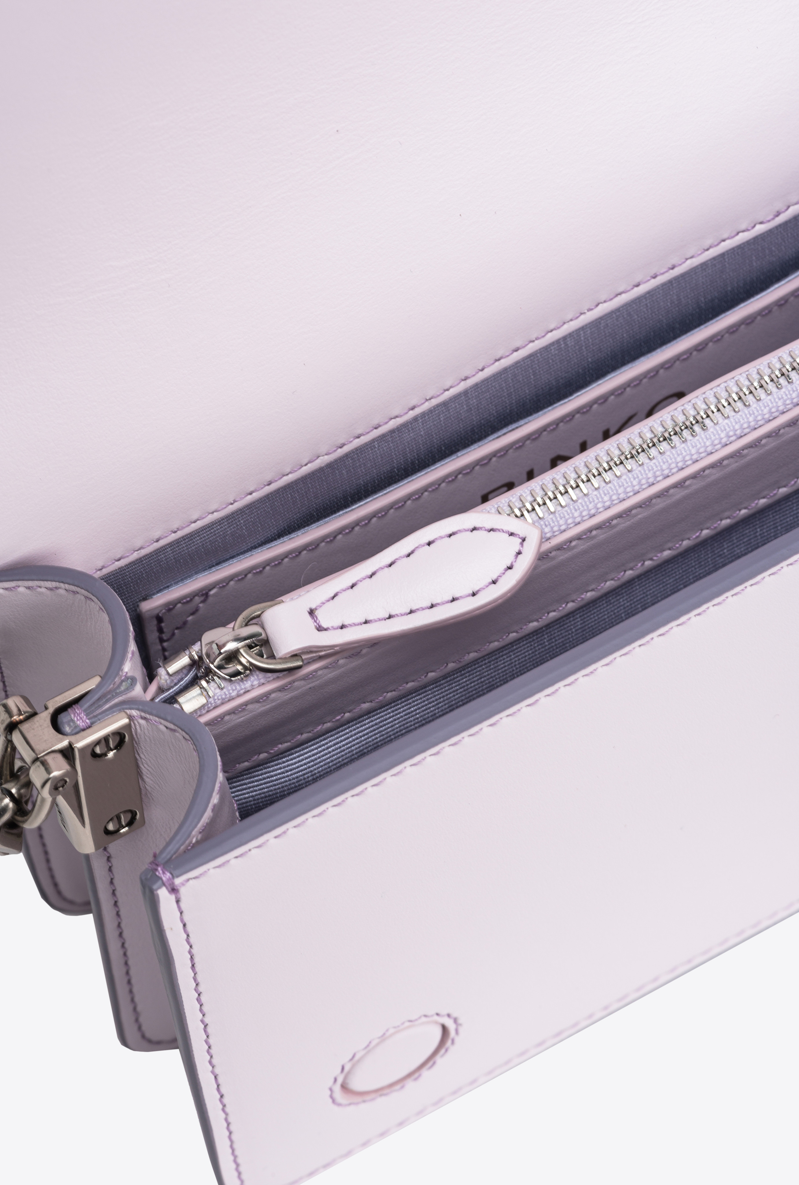 Pinko Mini Love Bag Click In Pink Breed  Galleria In Lilac-old Silver