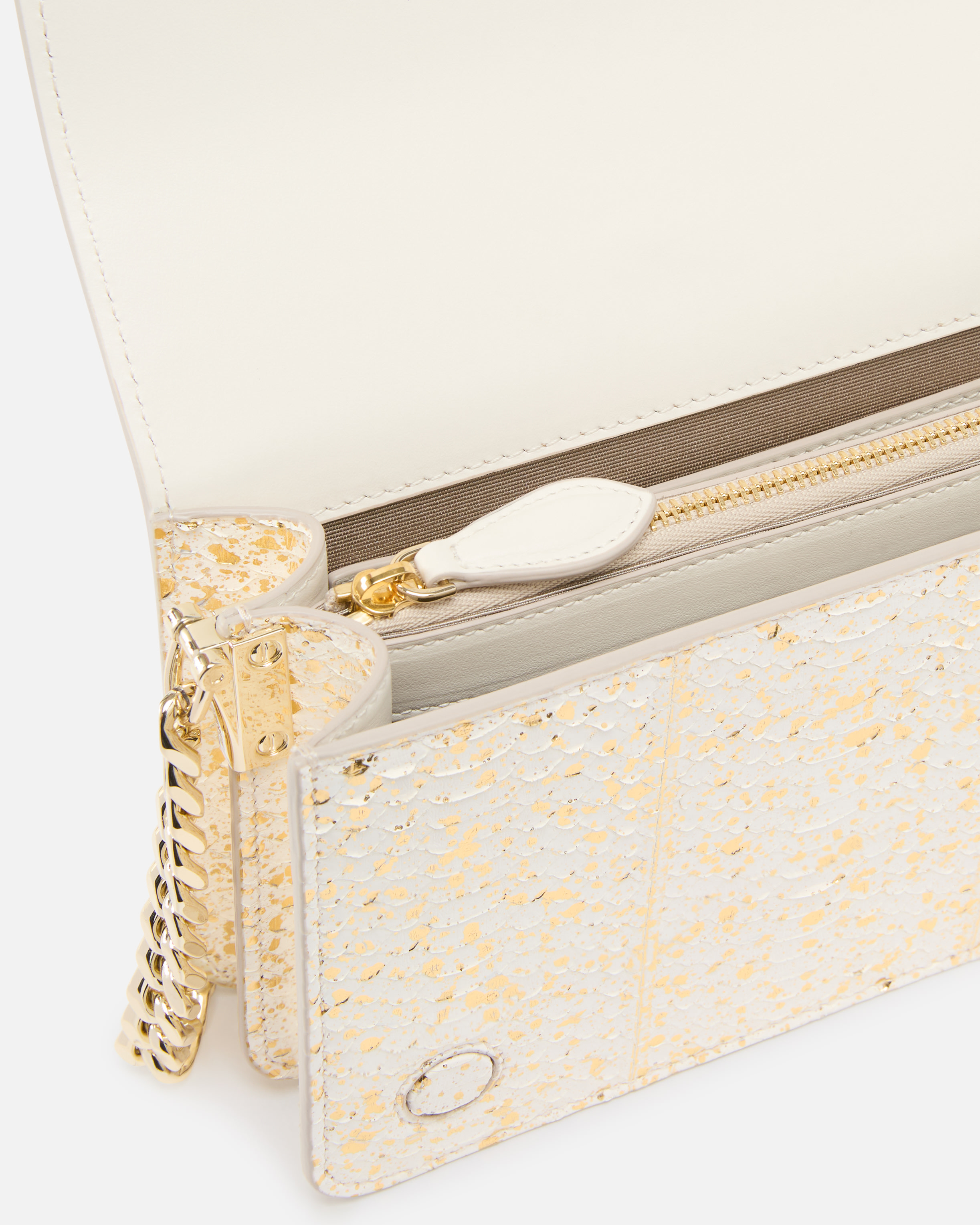 Pinko Mini Love Bag Crossbody Bag In Laminated Reptile  Galleria. In Gold-light Gold