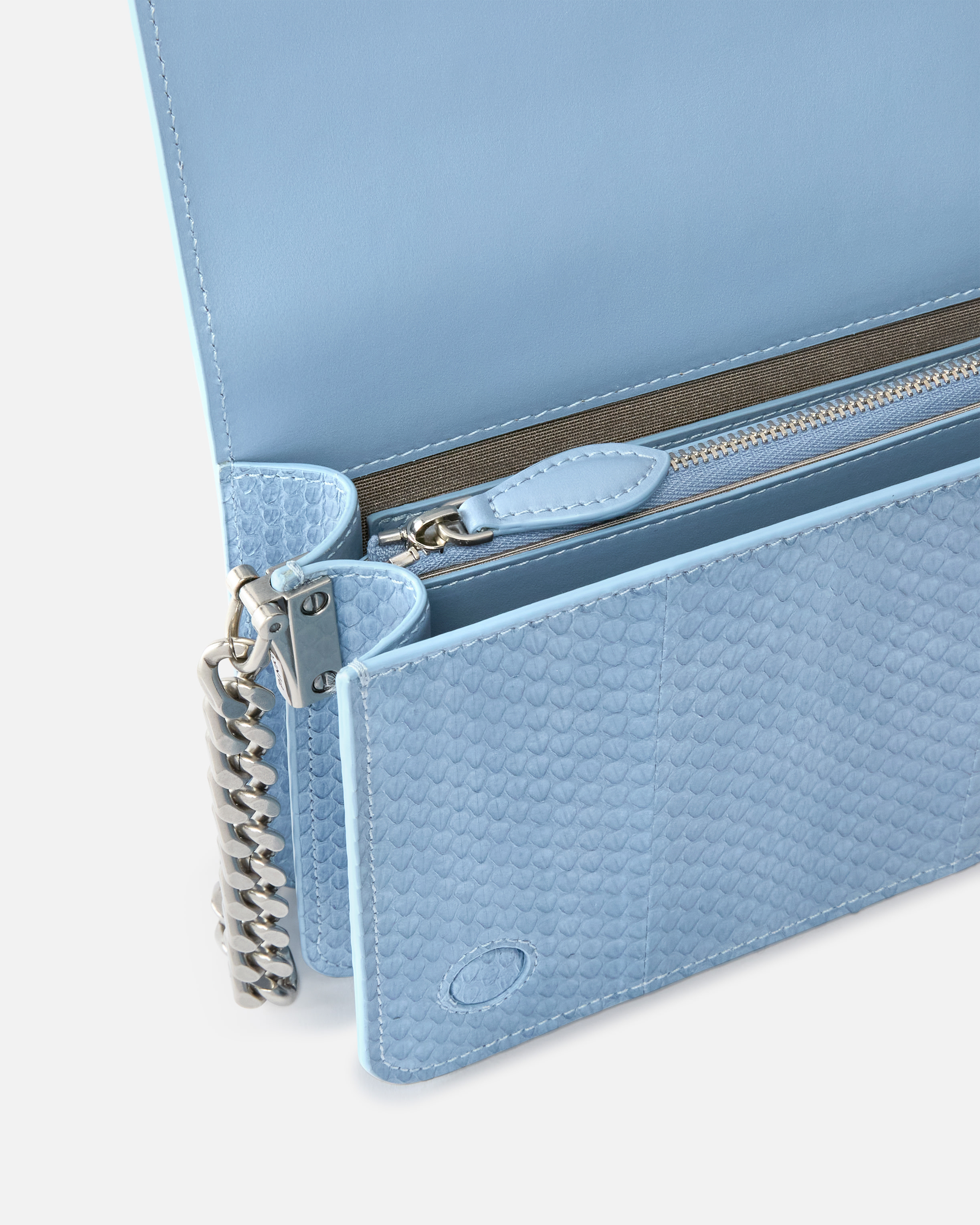 PINKO Galleria Mini Love Bag crossbody bag in shiny reptile