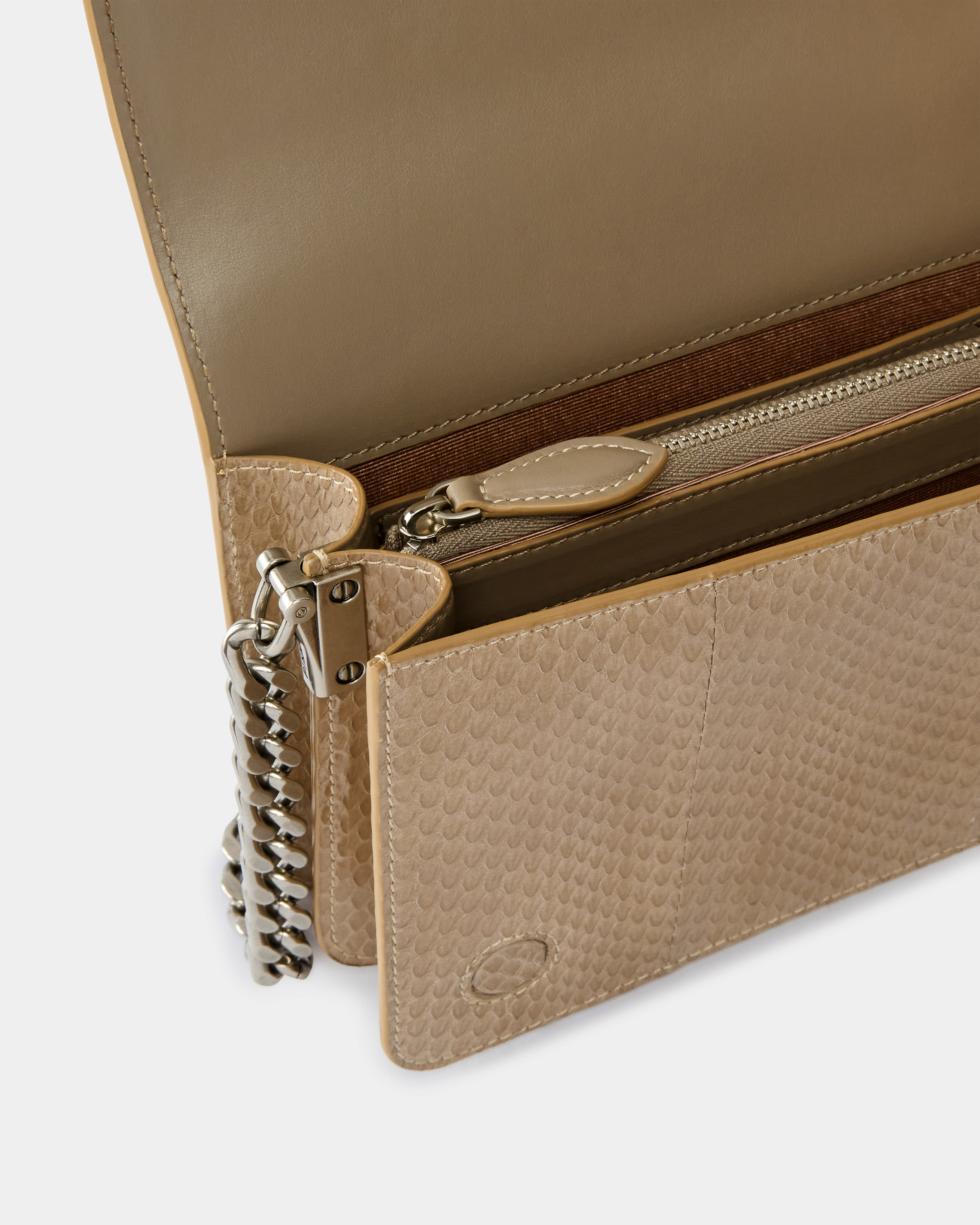 Umhängetasche Mini Love Bag aus glänzendem Reptilleder PINKO Galleria 3