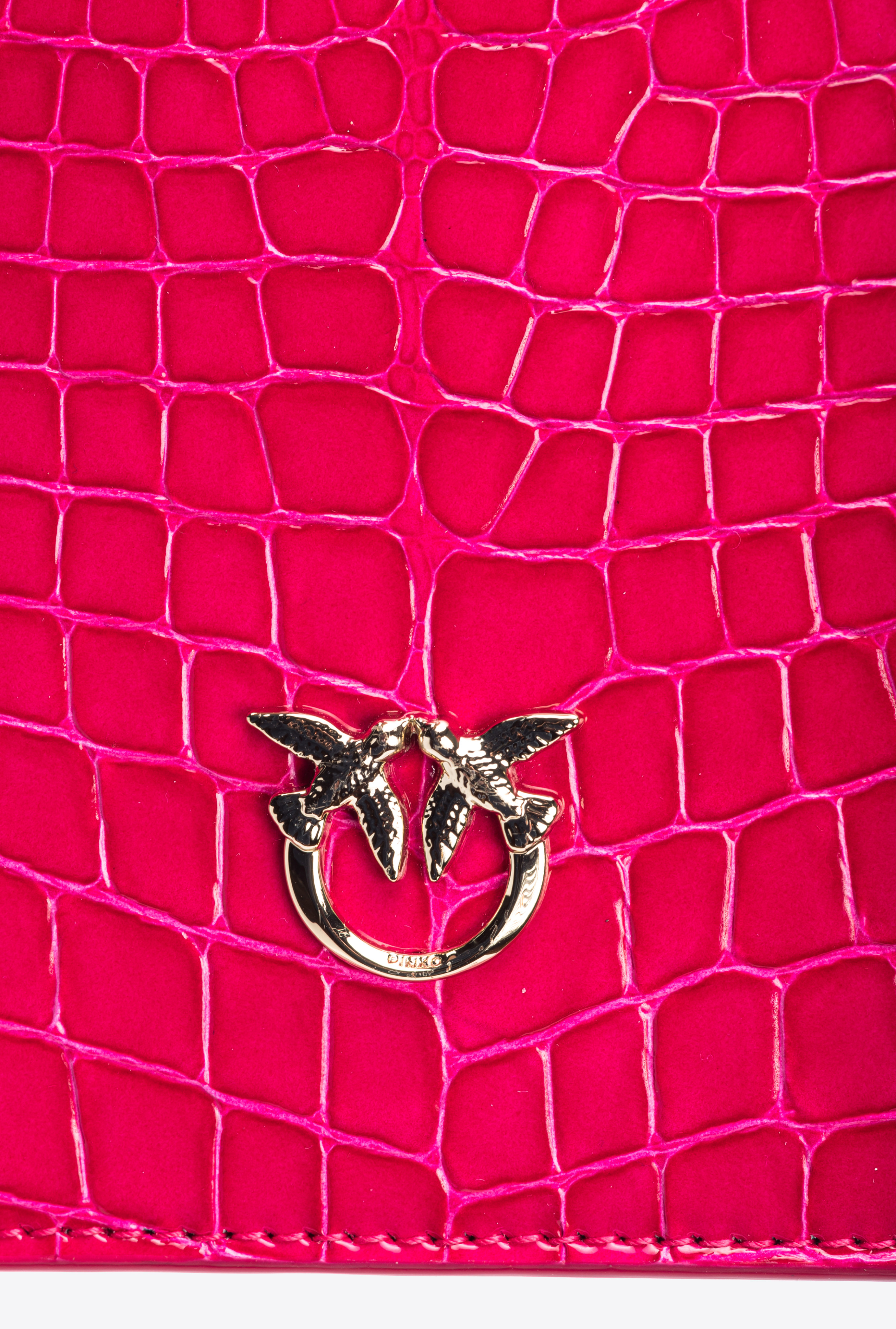 Mini Love Bag One Top Handle Light stampa cocco lucido PINKO Galleria 4