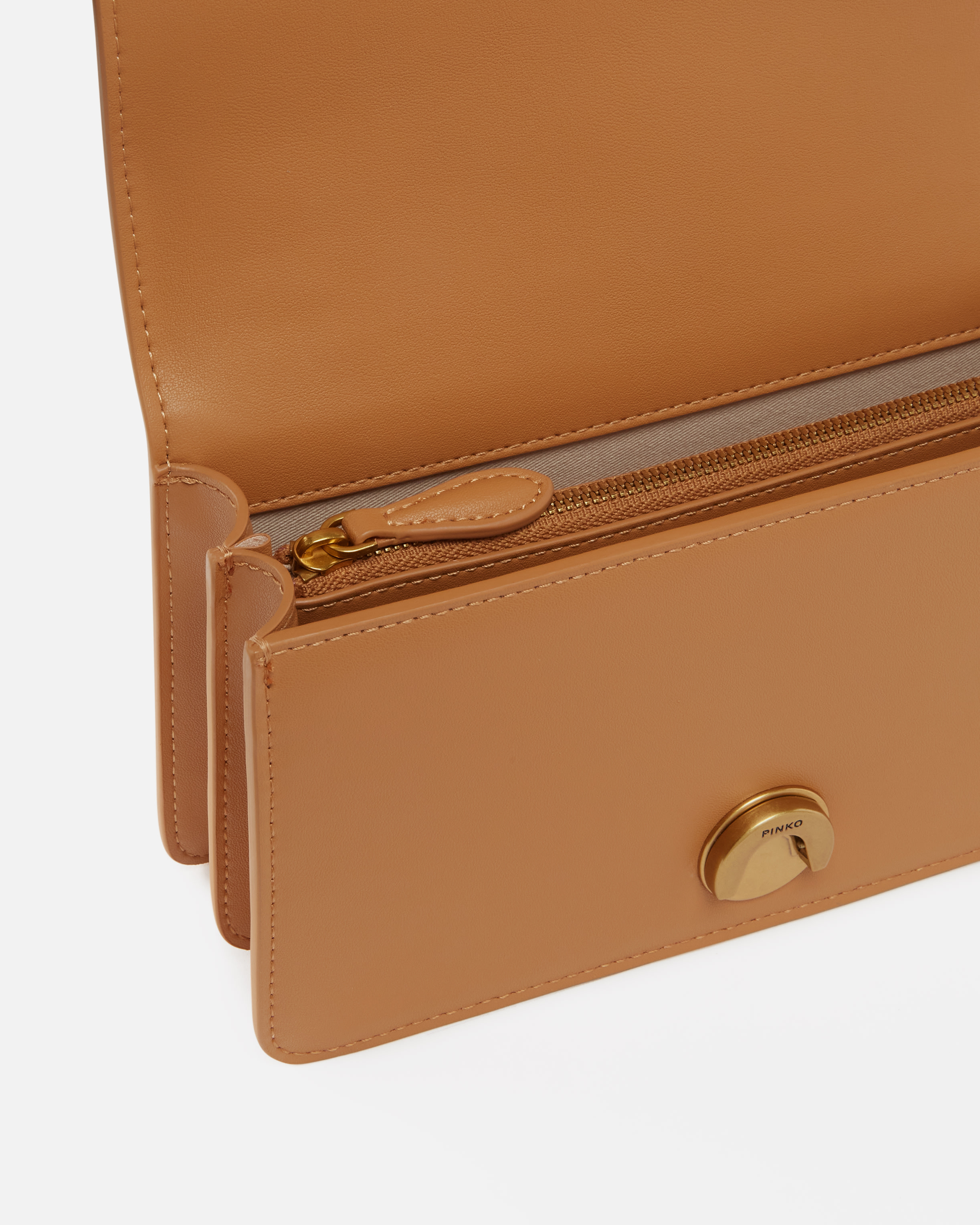 Pinko Mini Love Bag One Simply In Nougat-antique Gold