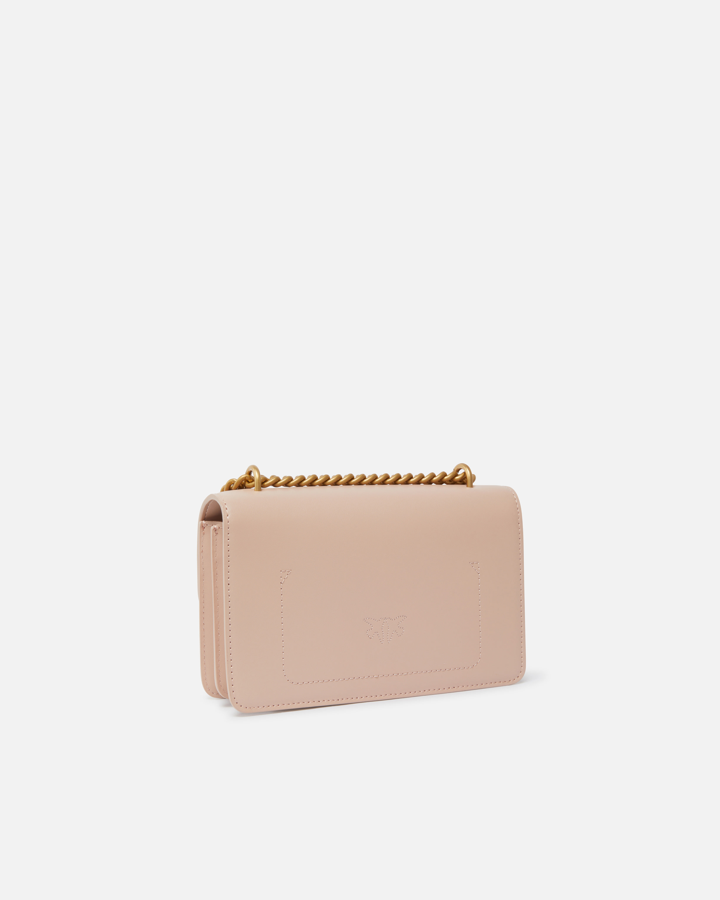 Pinko Classic Love Bag One Simply In Rosa/polvere Rosa-antique Gold
