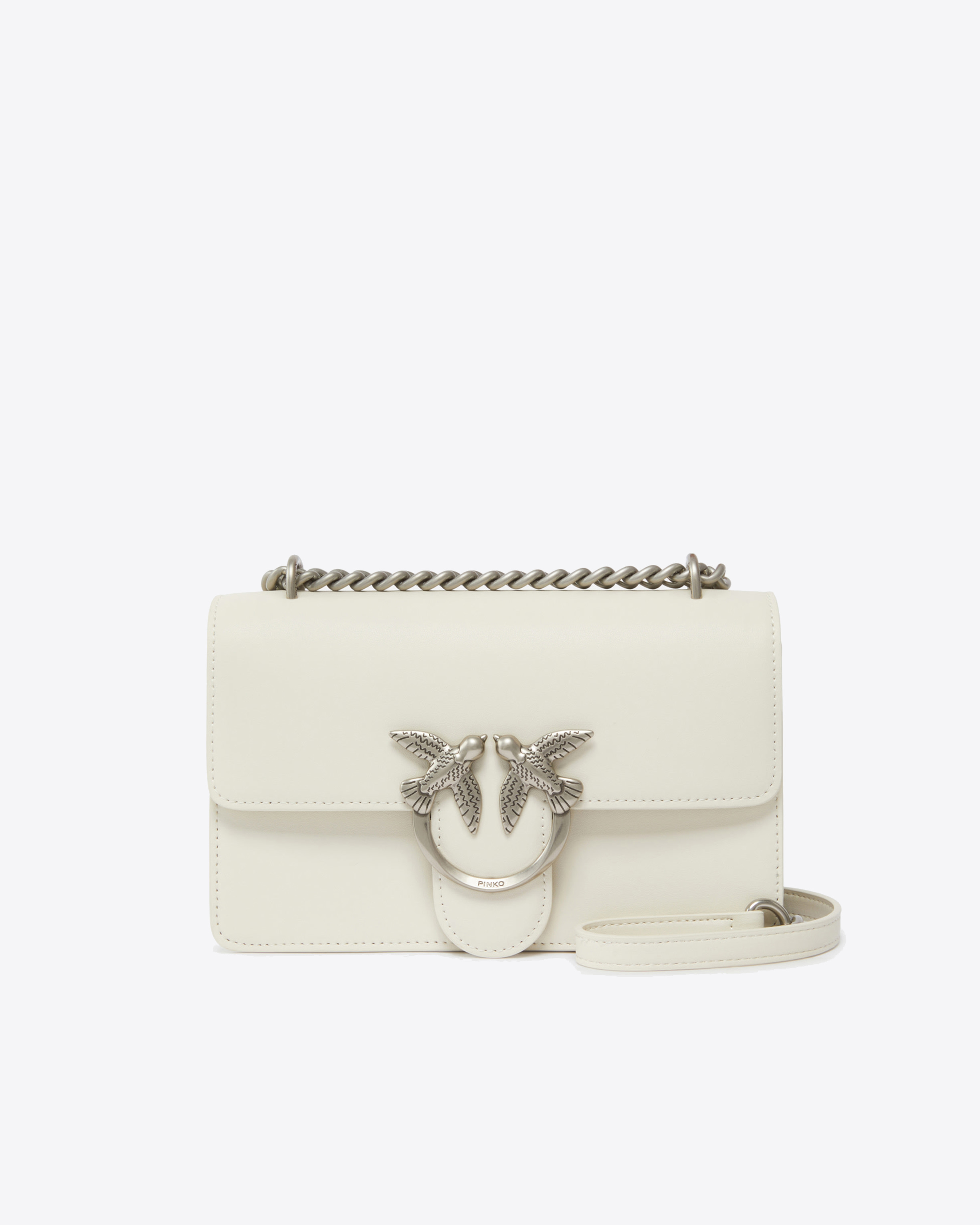 Mini Love Bag One Top Handle Light Simply Blanco+Blanco-Oro Antiguo