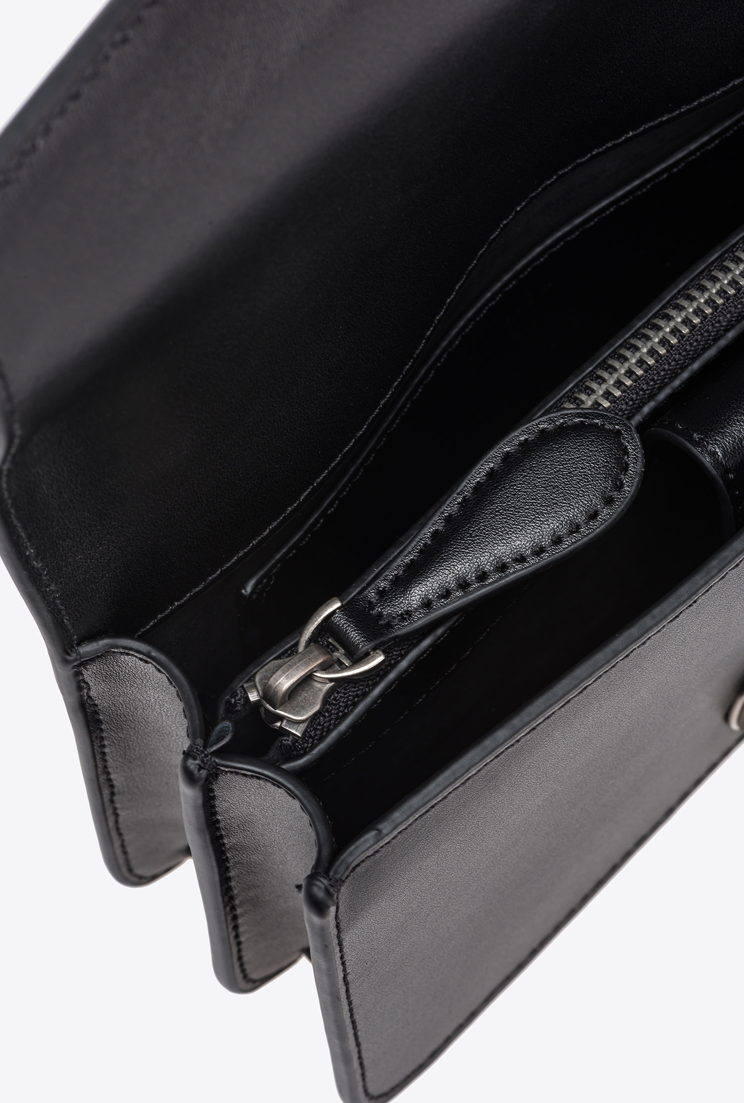 Pinko Mini Love Bag One Simply In Black-old Silver
