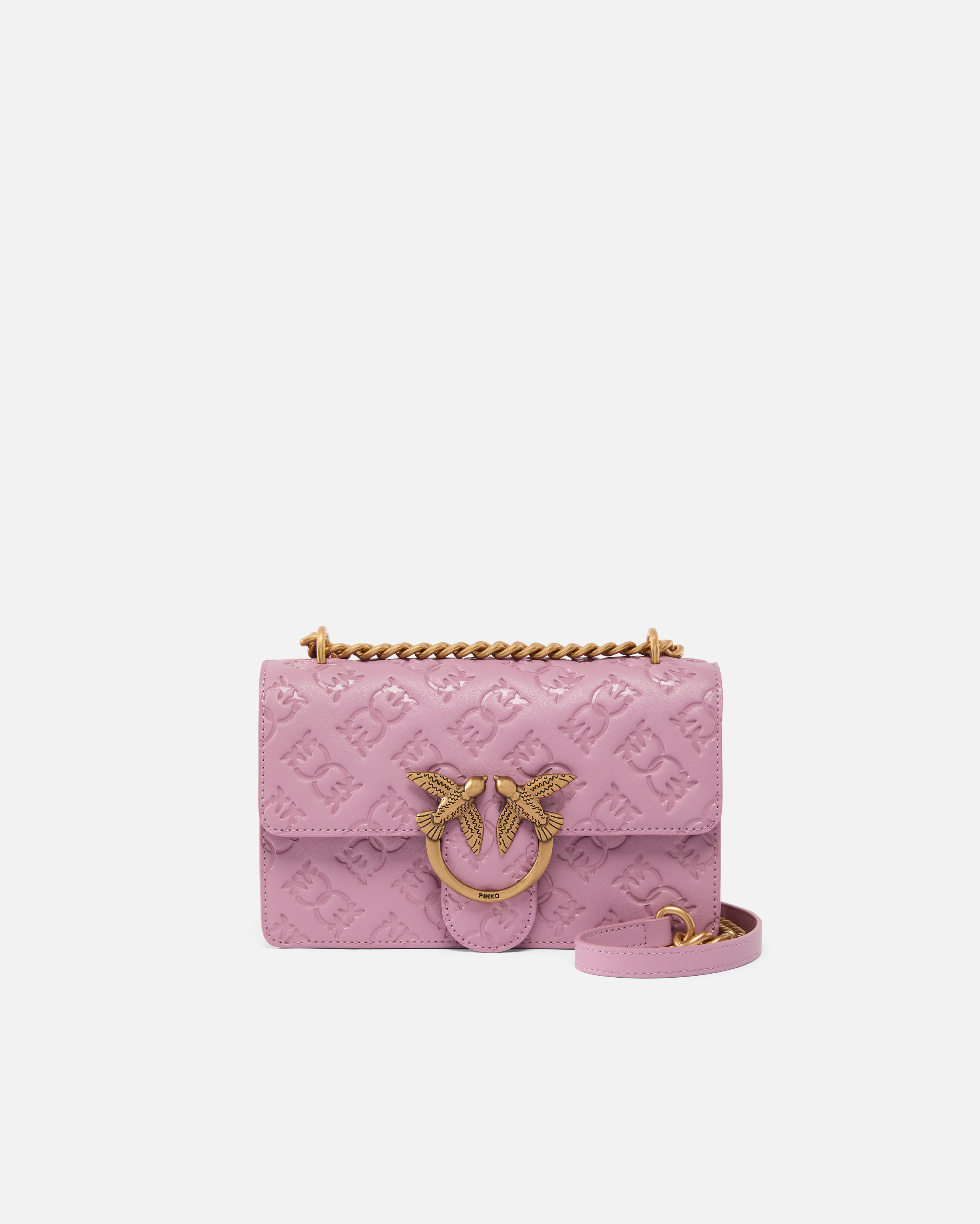 Love Bag mini crossbody bag with imprimé logo PINKO → Shop Love Bag mini crossbody bag with imprimé logo PINKO → Shop