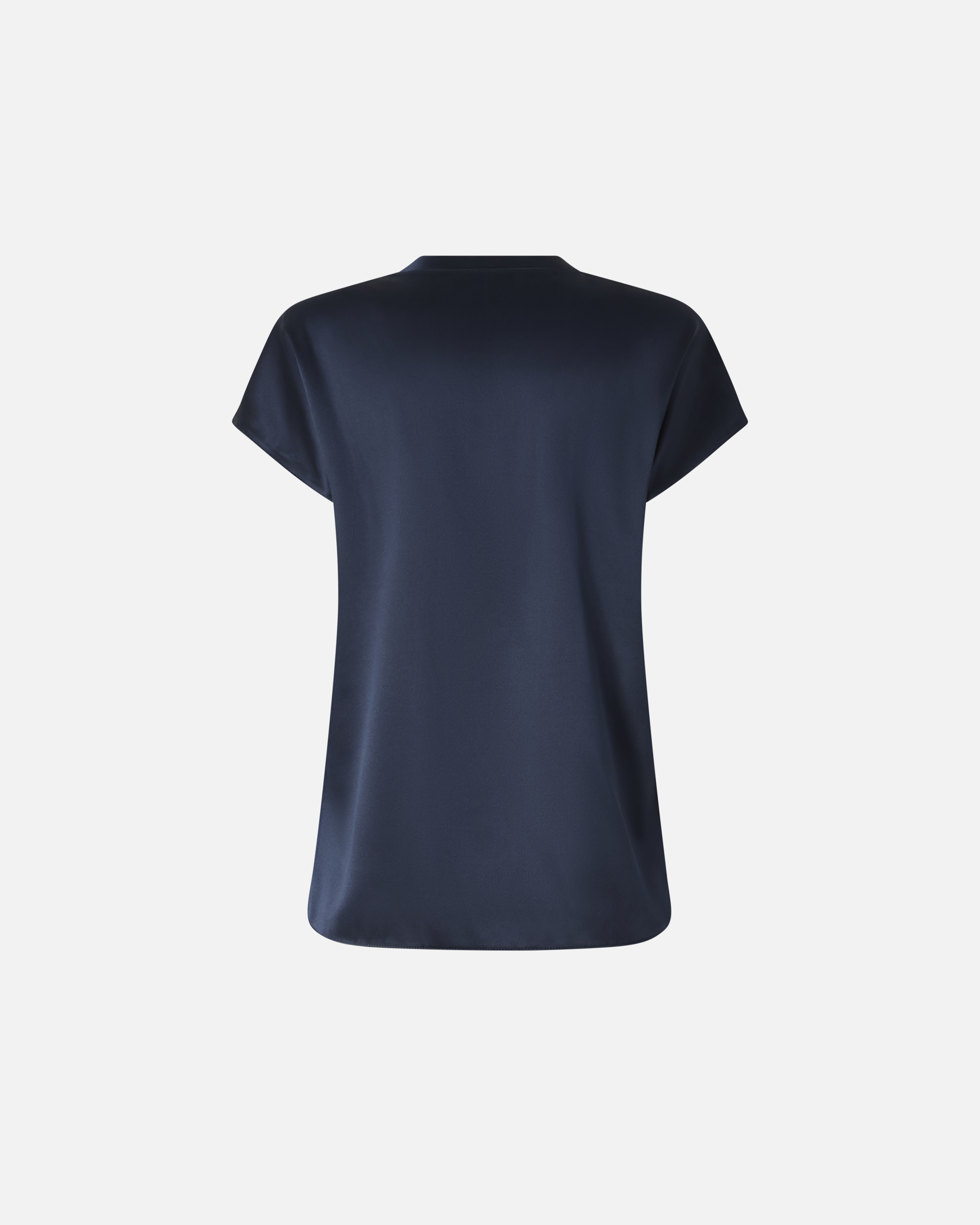 Bluse aus Satin mit kurzen Ärmeln 1