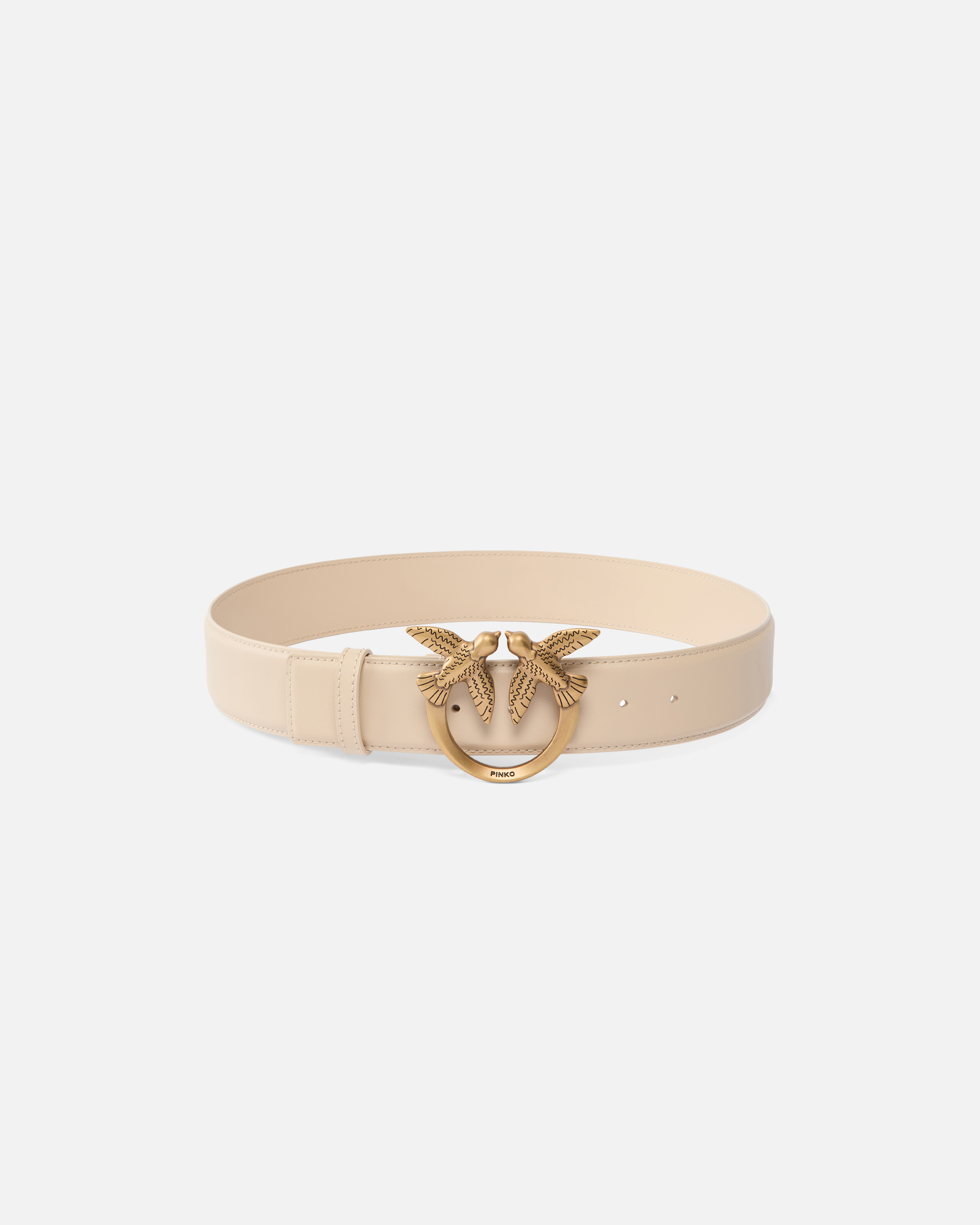 Ceinture large Love Birds en cuir 4cm 0