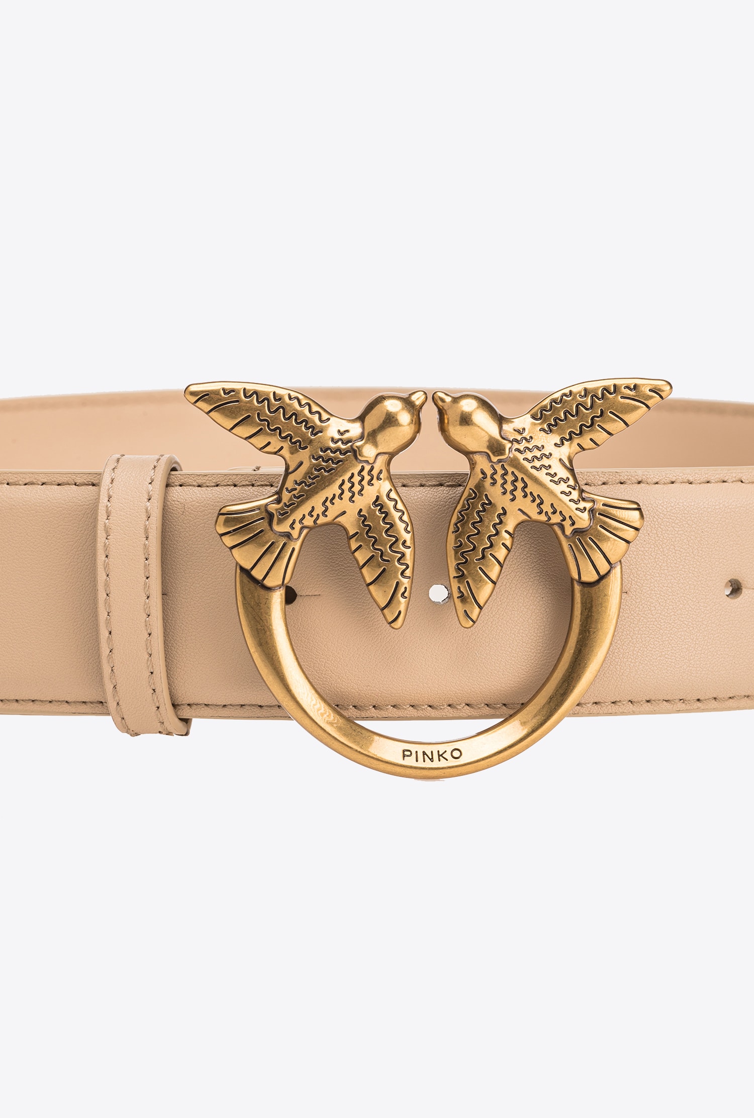 Love Birds high leather belt 4cm PINKO → Shop Online Love Birds high leather belt 4cm PINKO → Shop Online
