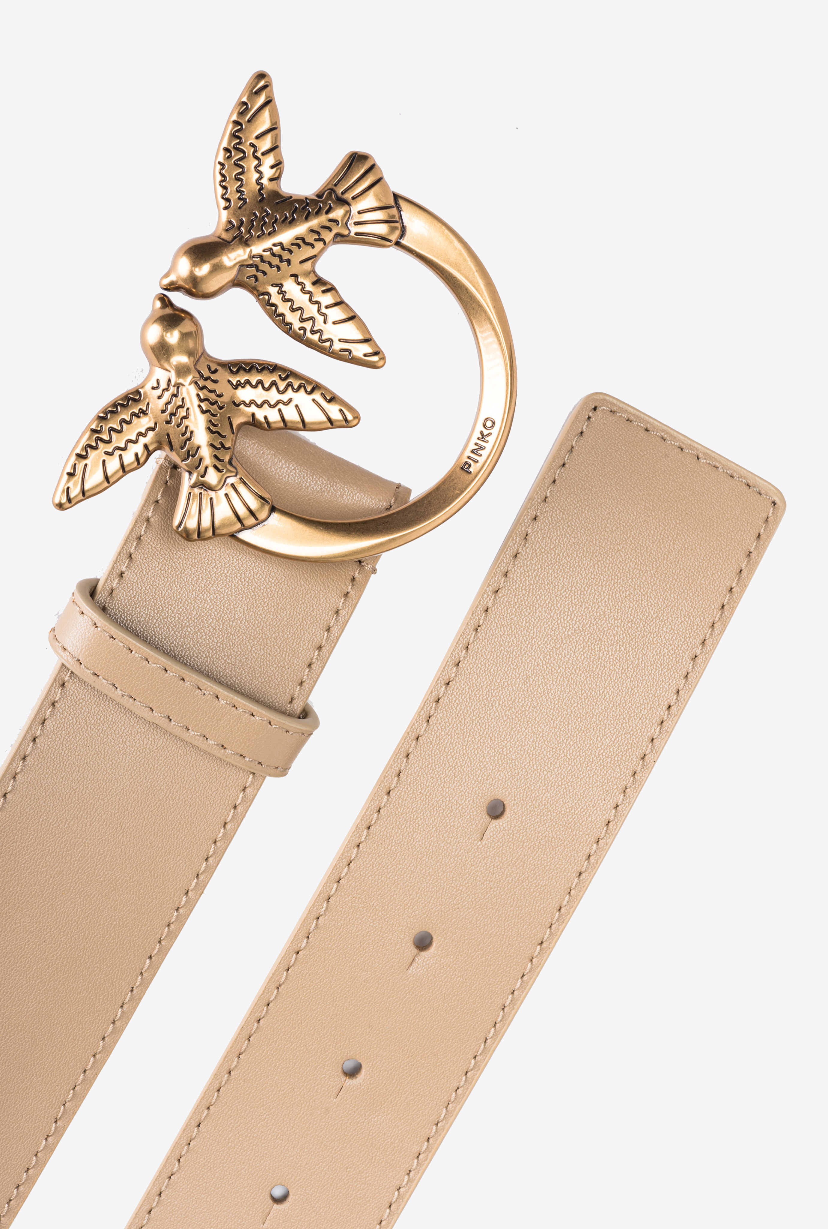 PINKO レザー Love Birds ベルト 100125A1Z6-LZ9Q