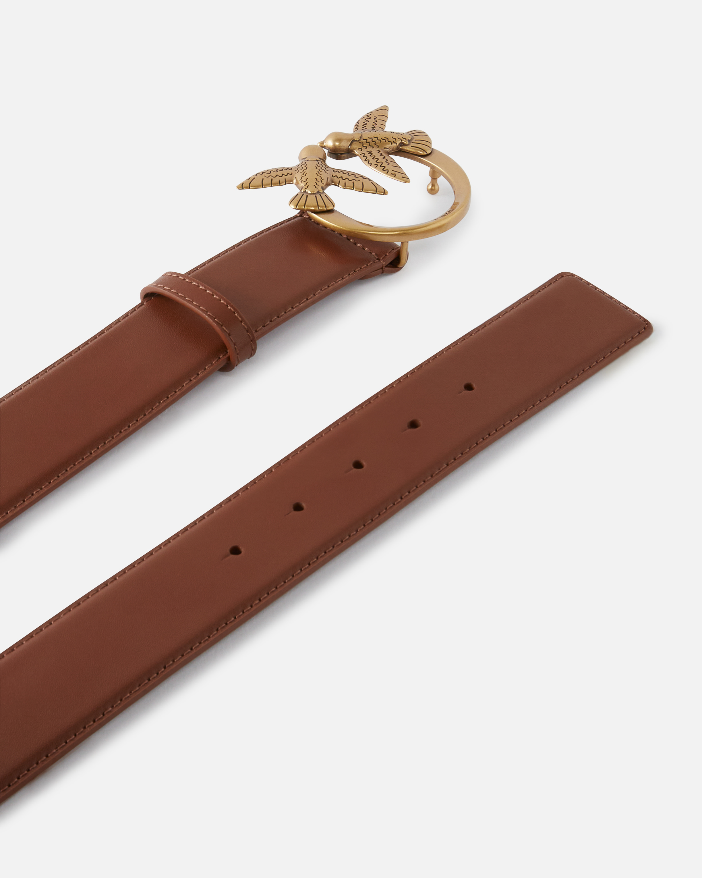 レザー Love Birds ワイドベルト 4cm 2