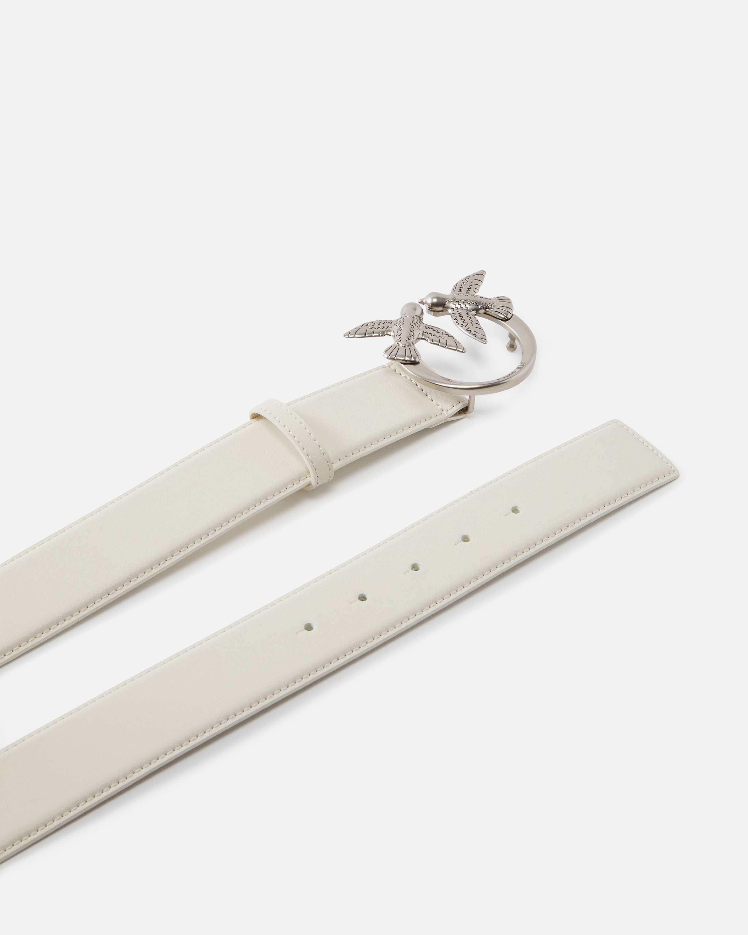 Ceinture large Love Birds en cuir 4cm 2