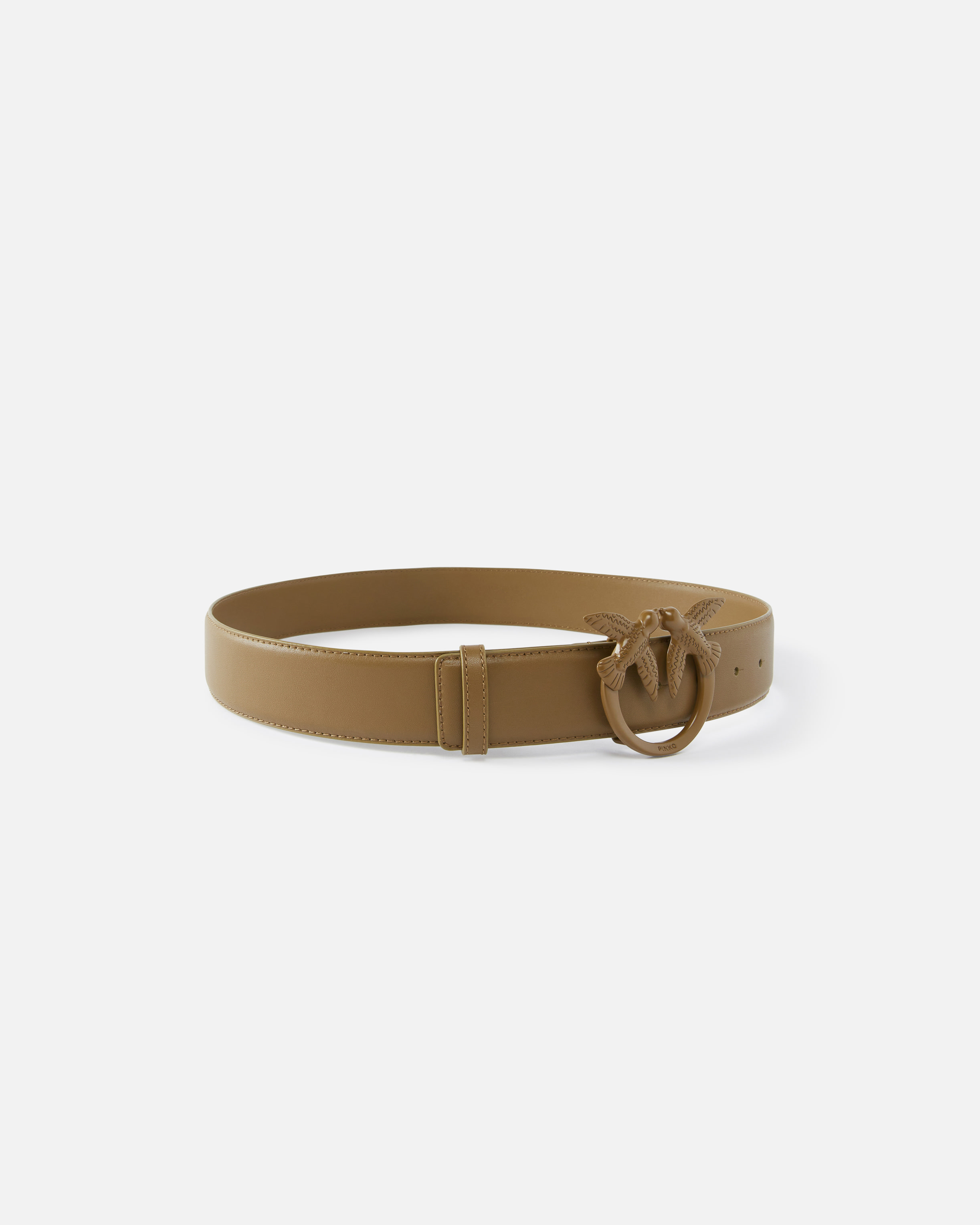 Love Birds high colour-block leather belt, 4cm PINKO → Shop