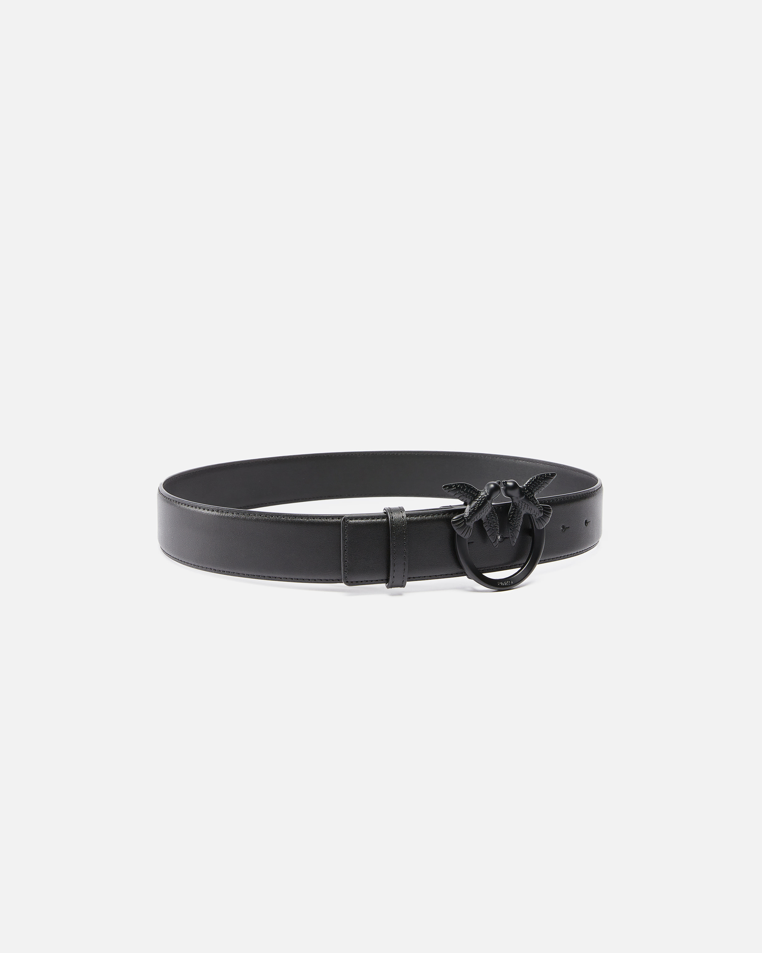 Love Birds high colour-block leather belt, 4cm PINKO → Shop Online