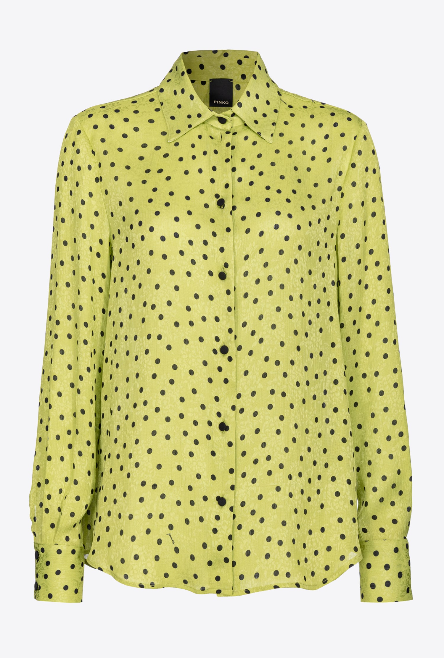 Pinko, Polka-Dot Shirt, Black/White, 40