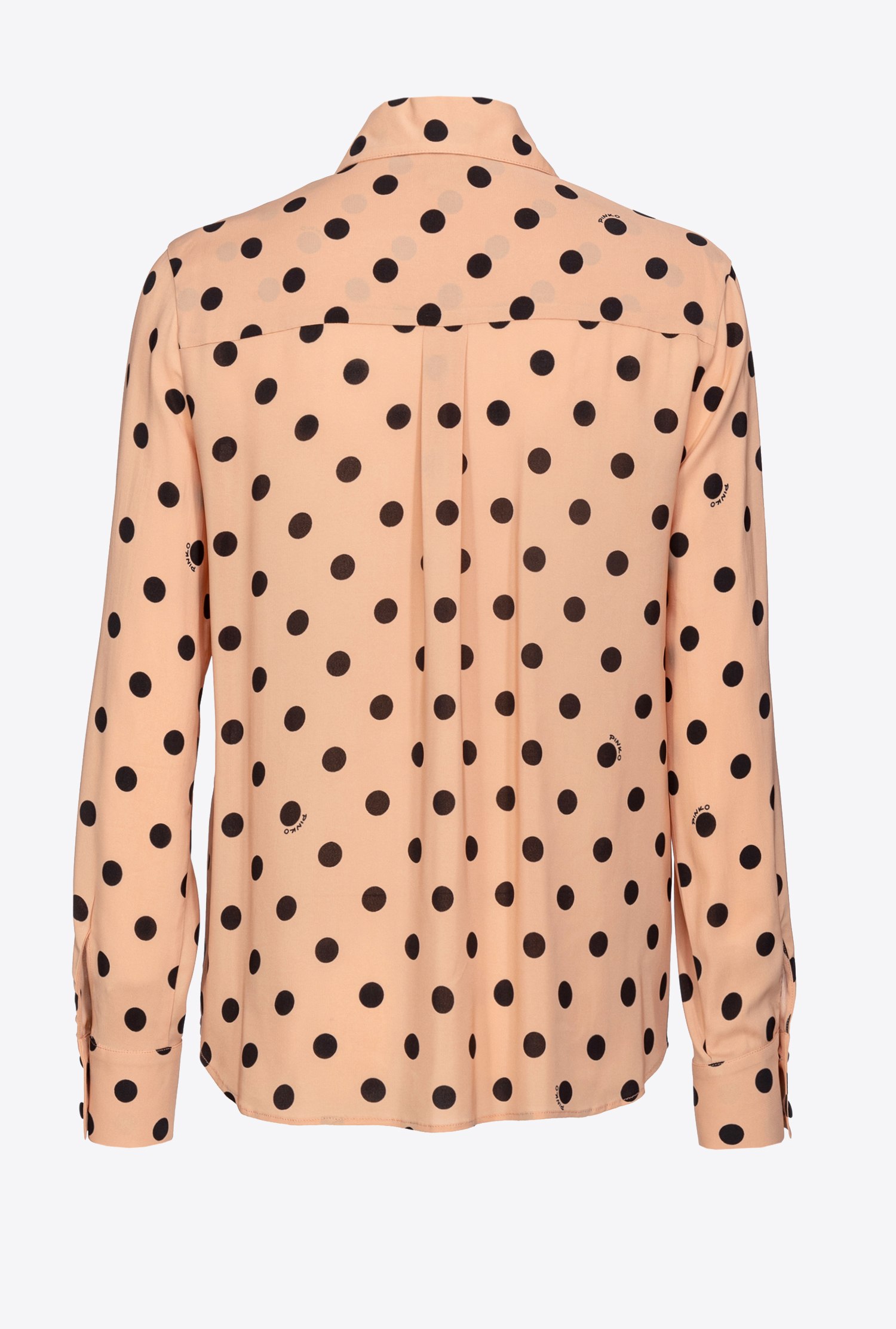 Pinko, Polka-Dot Shirt, Black/White, 40