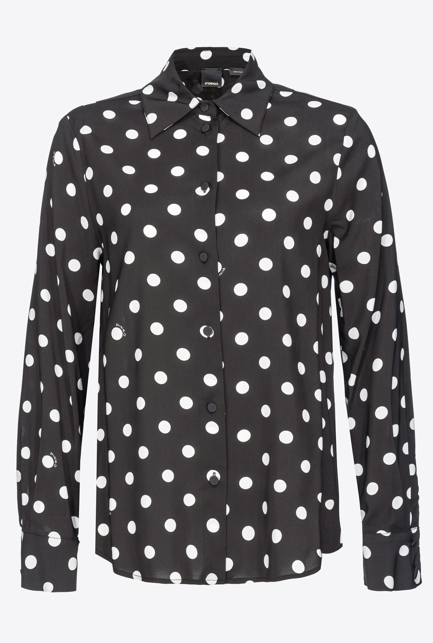 Polka-dot shirt - Black/white