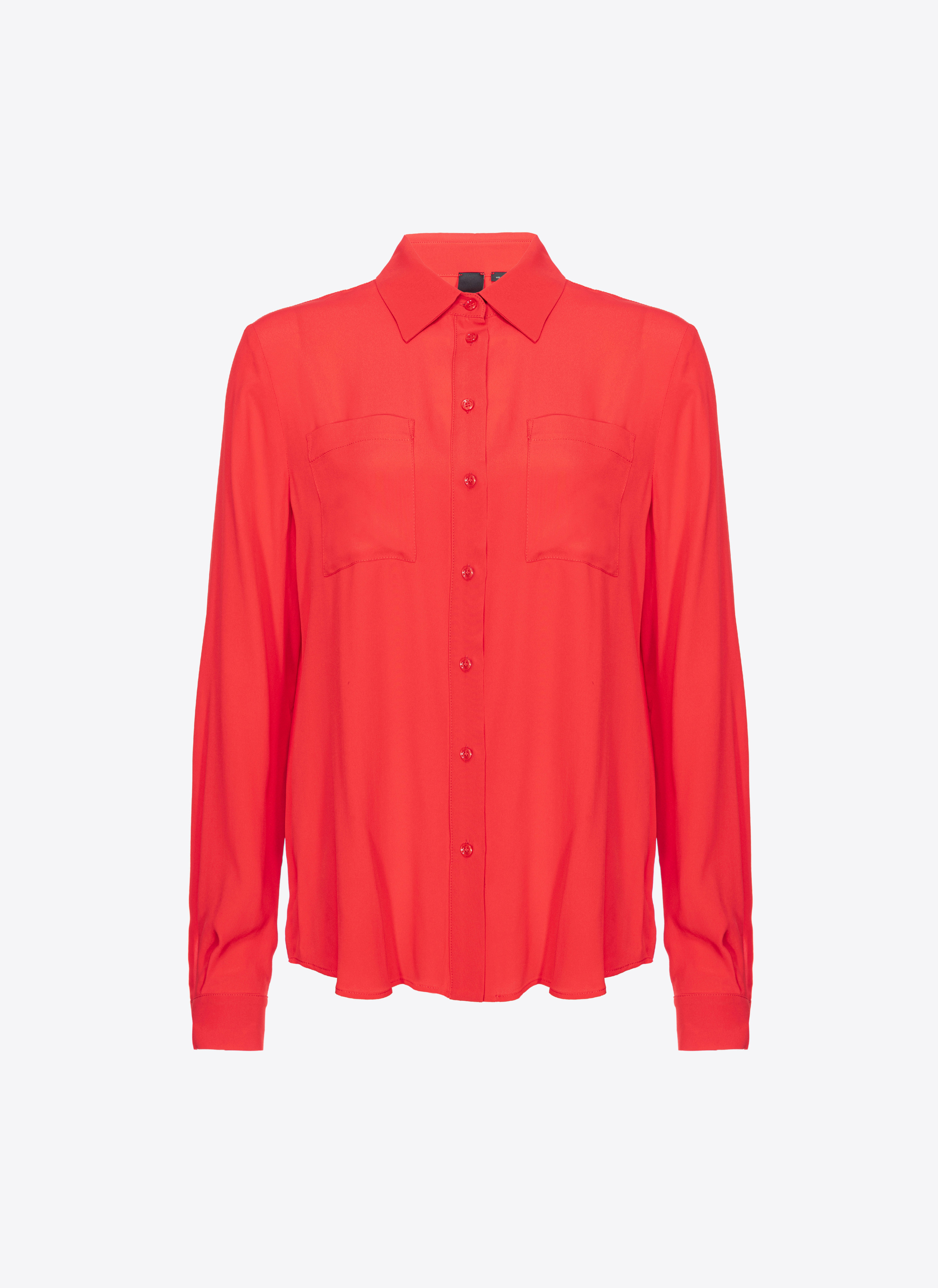 Pinko Bluse Seidenmix mit Brusttaschen
