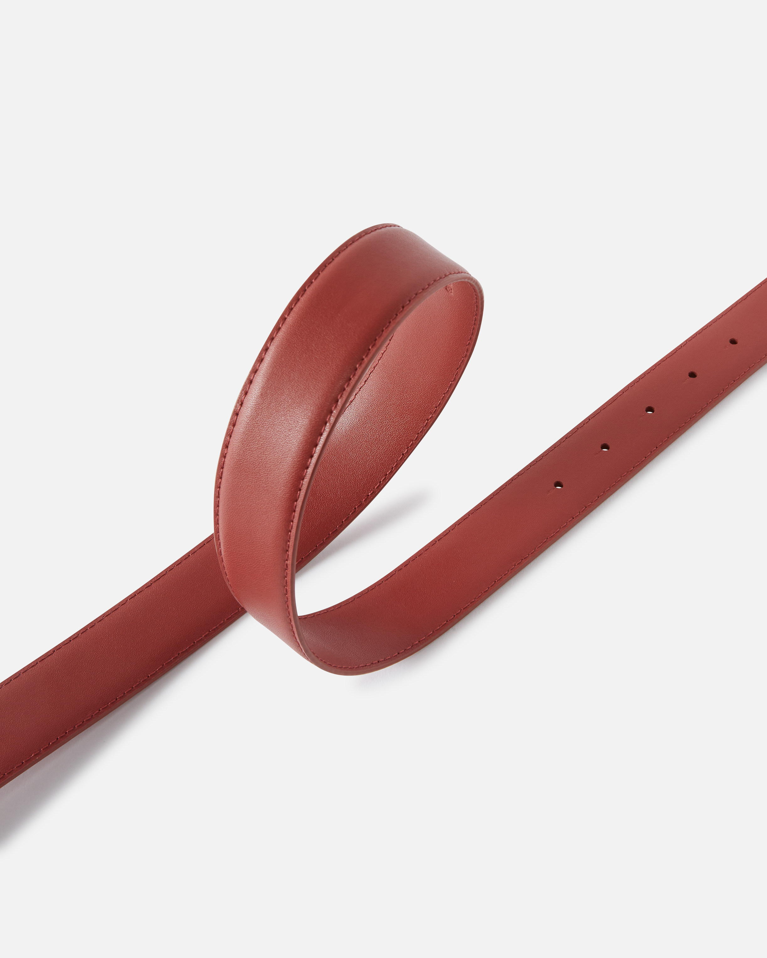Pinko Belt With Colored Buckle 3cm In Ocre Rouge-color Block