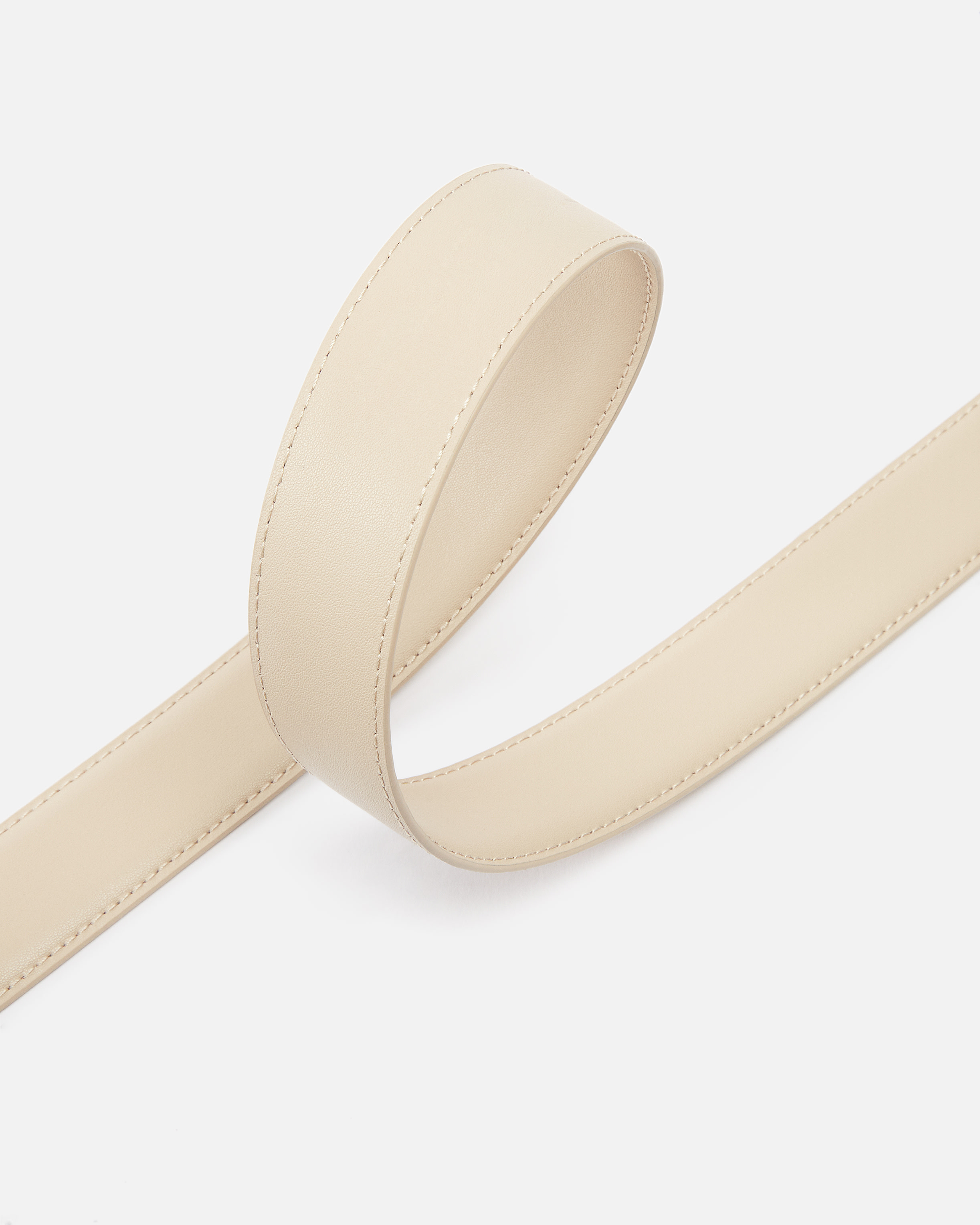 Pinko Belt With Colored Buckle 3cm In Beige-smoke Grey Colour Block