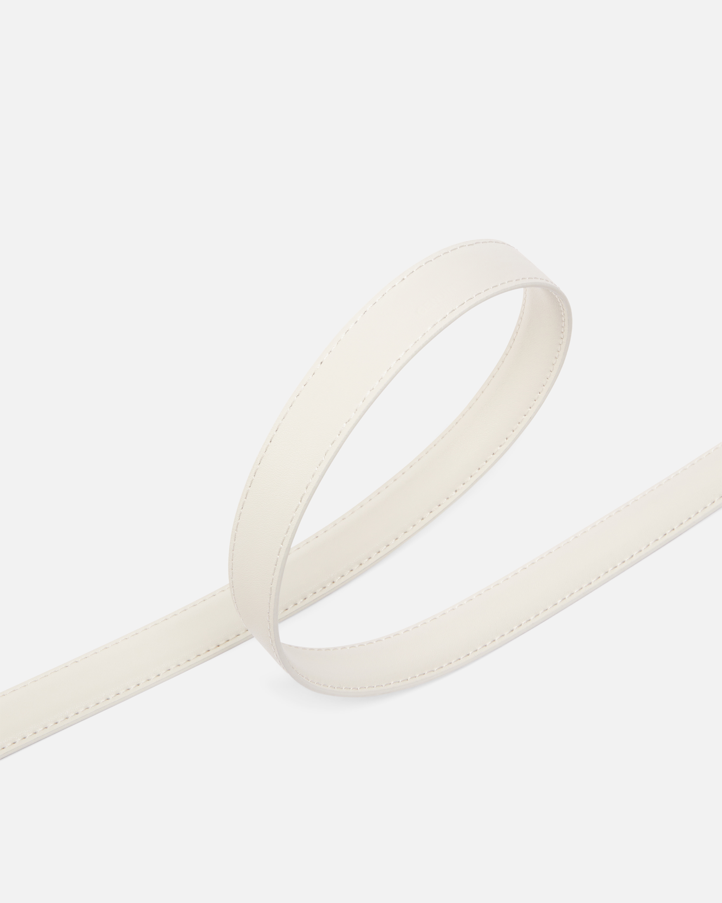 Pinko Belt With Colored Buckle 3cm In Blanc + Blanc-color Block