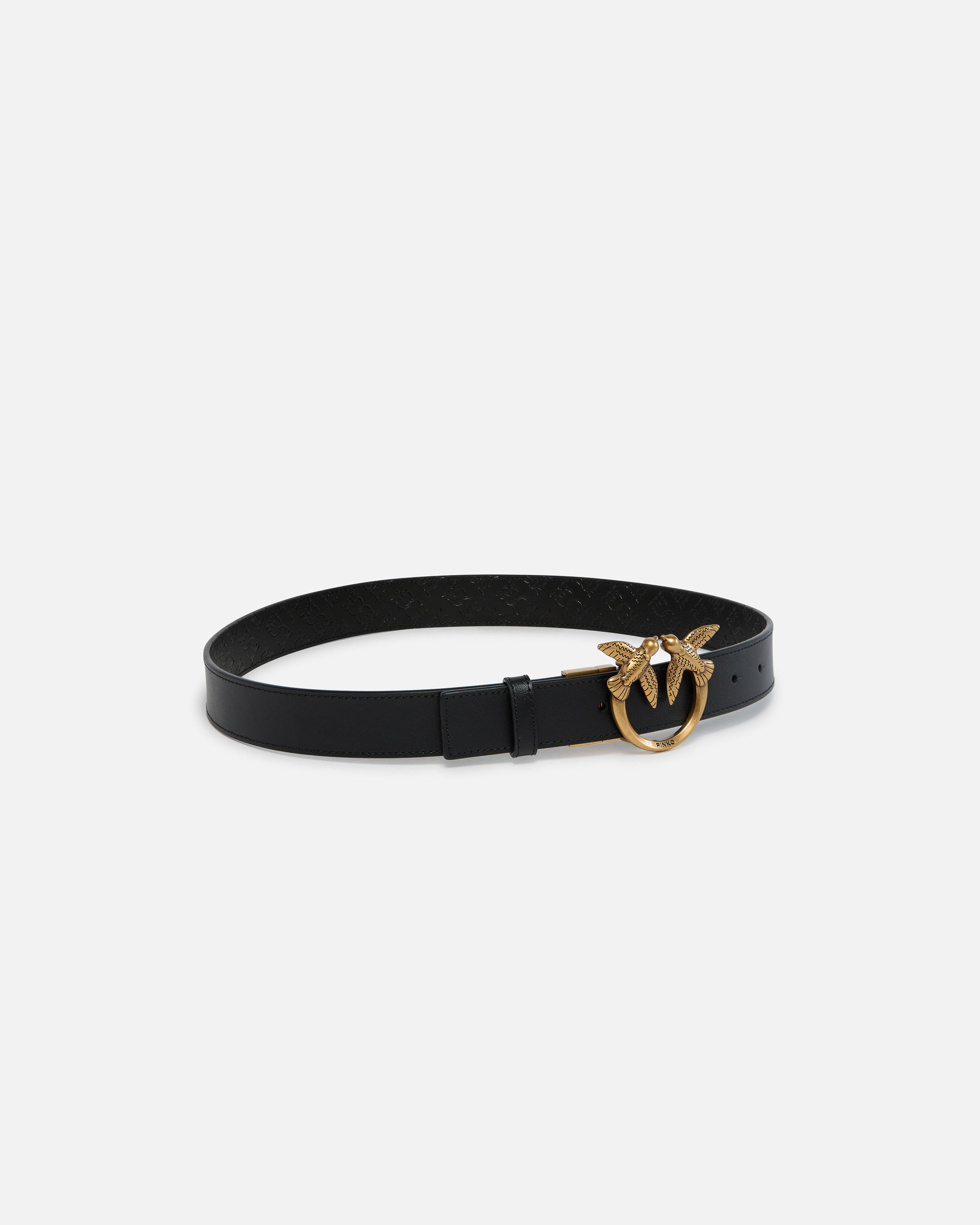 【高知インター店】 Double-face belt with Love Birds buckle, 3 cm PINKO → Shop ドッグフード