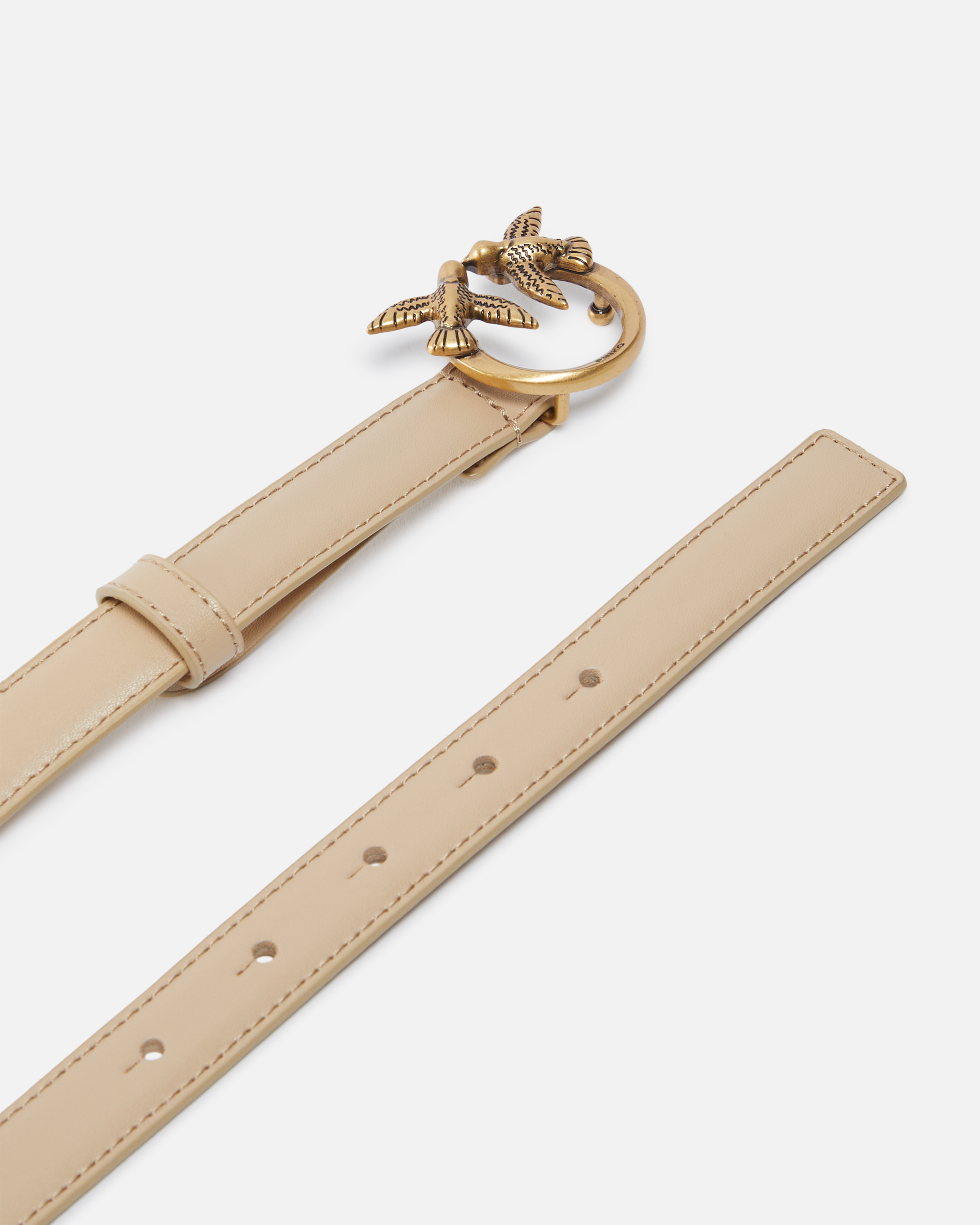 レザー Love Birds ナローベルト 2cm 2