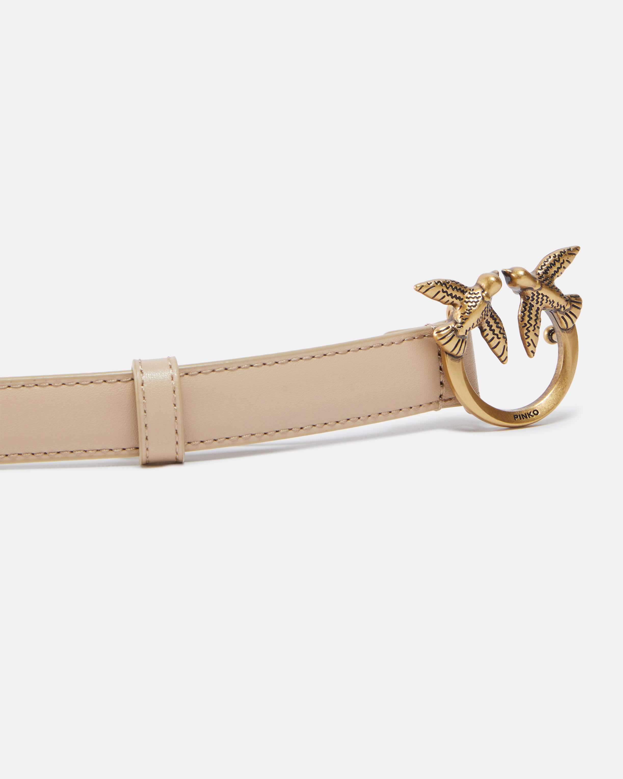 レザー Love Birds ナローベルト 2cm 4