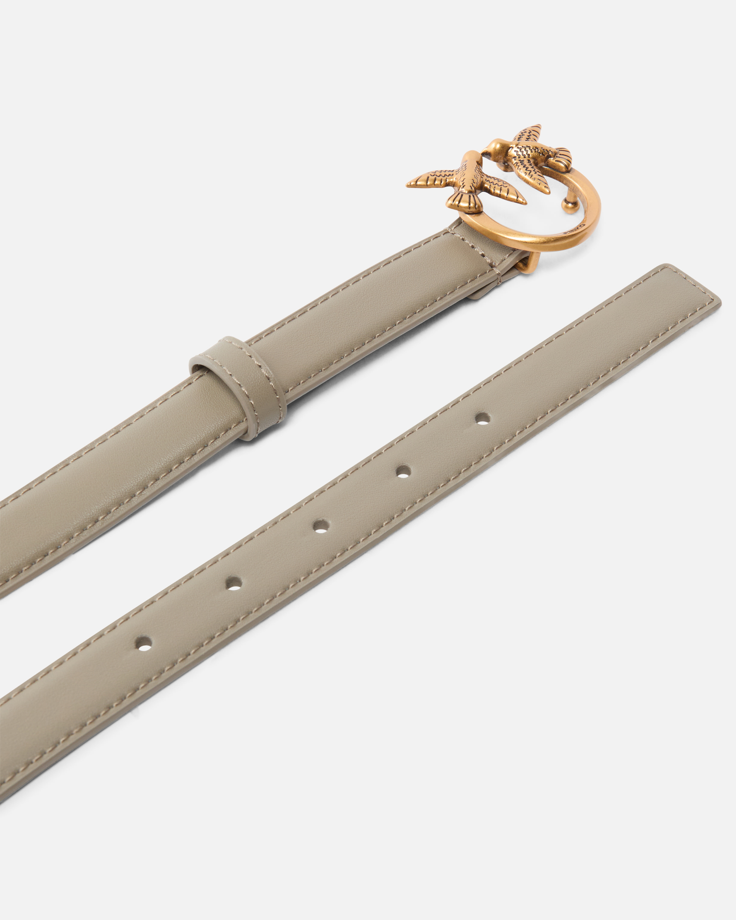 Cinturón fino Love Birds de piel 2cm 2