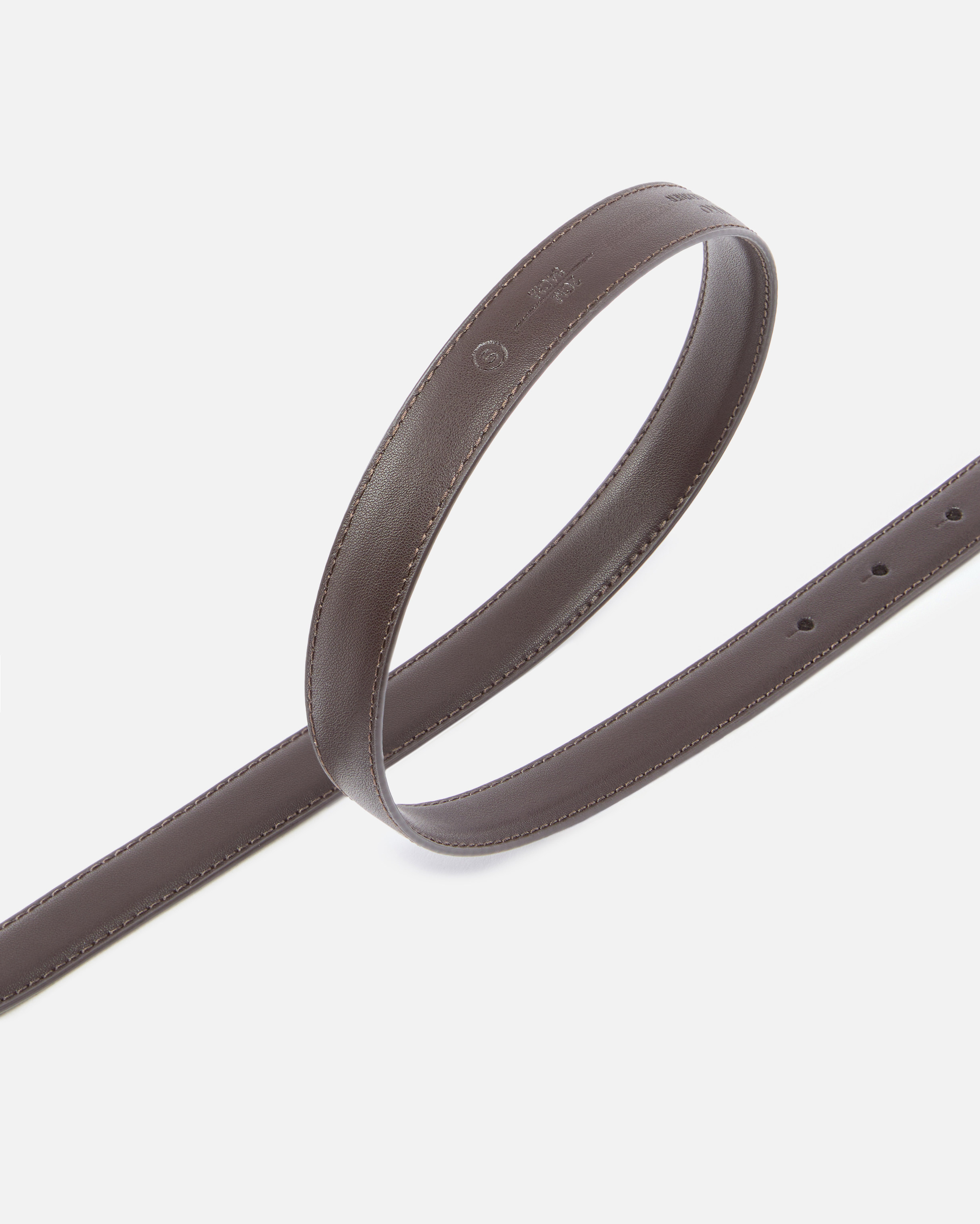 Тонкий кожаный ремень Love Birds 2см 3