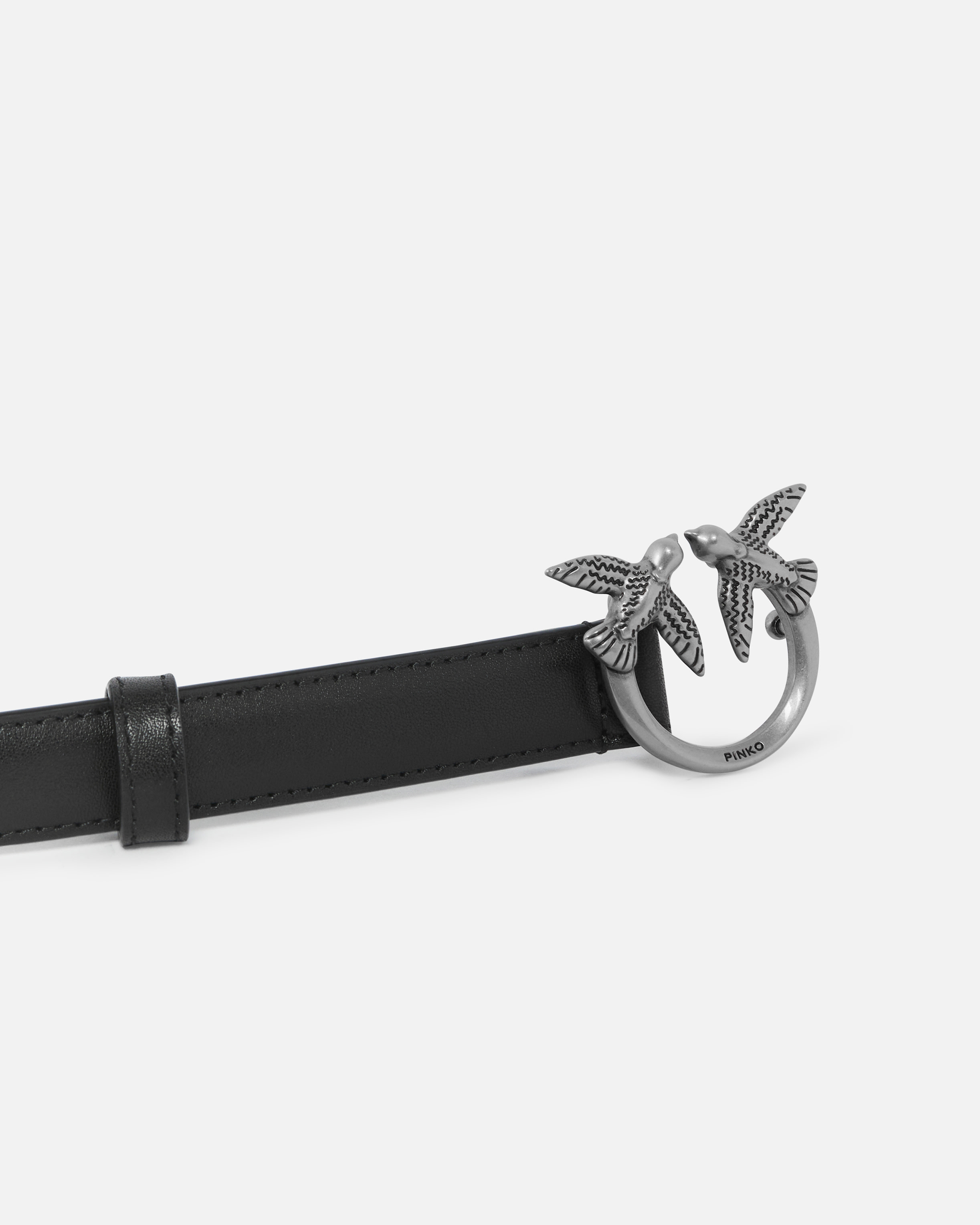 アクセサリーその他 PINKO Woman Belt Black 100120A0F1 Z99Q Pinko Love Berry H4 leather belt for women 100120a0f1 Black