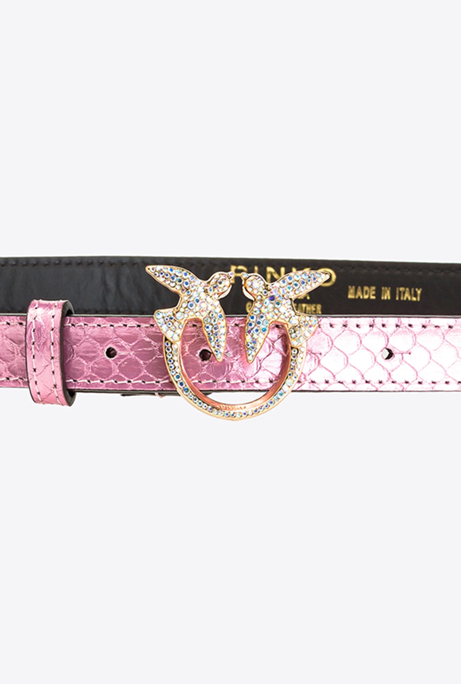 Louis Vuitton Reptile/Snake Skinny Belt