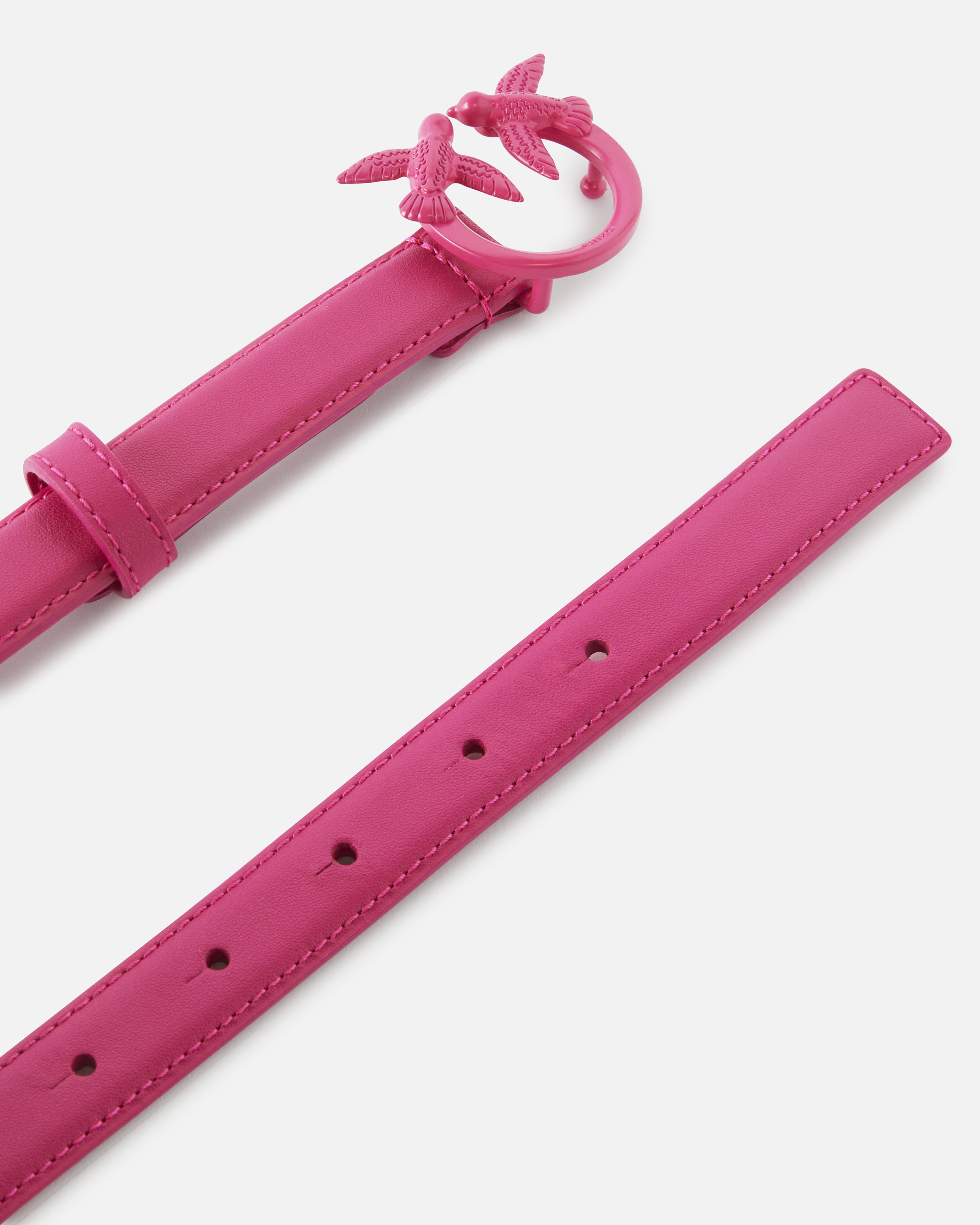 Тонкий ремень Love Birds из кожи с цветовыми блоками 2см 2