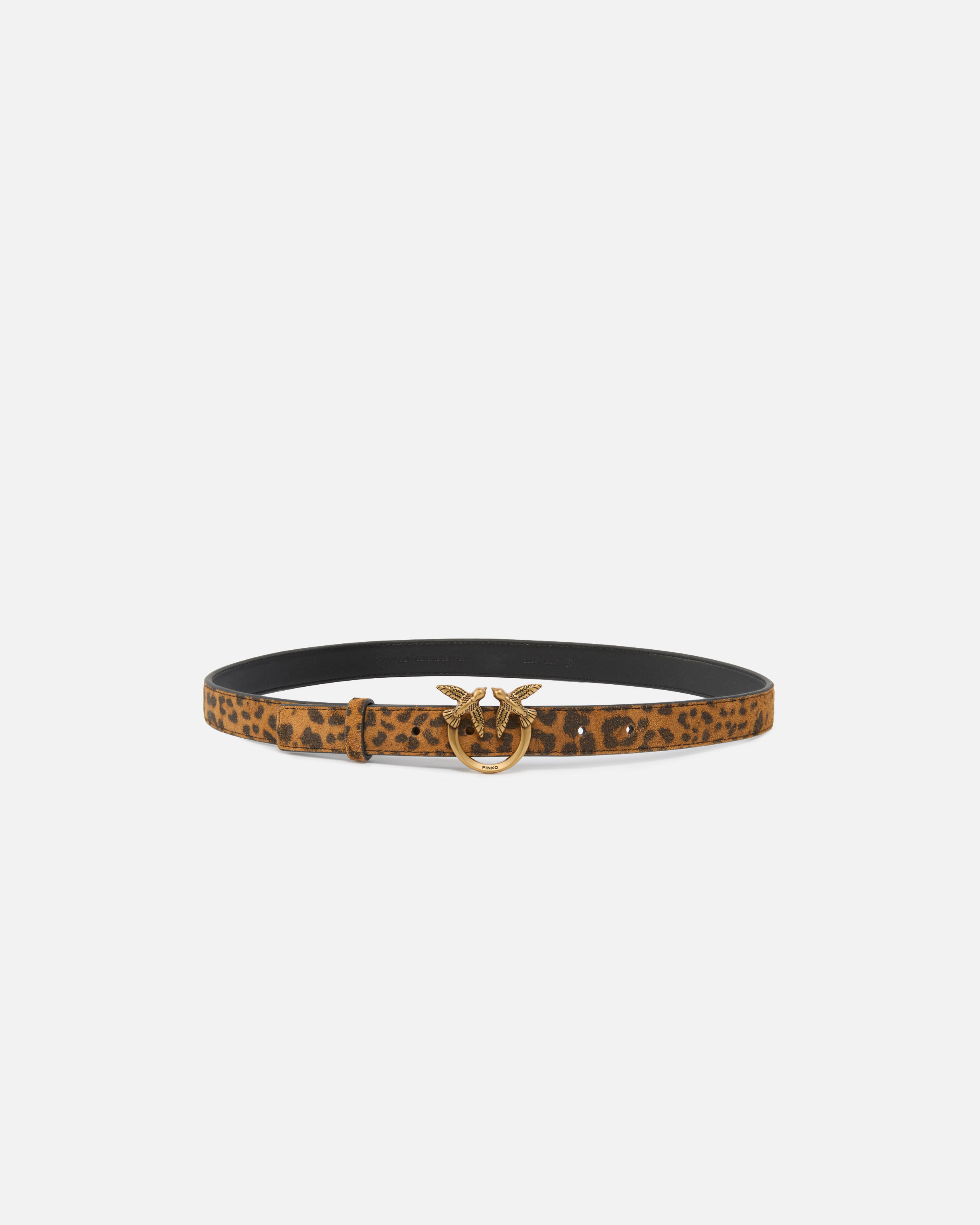 Ceinture léopard avec boucle Love Birds 2 cm | Pinko 