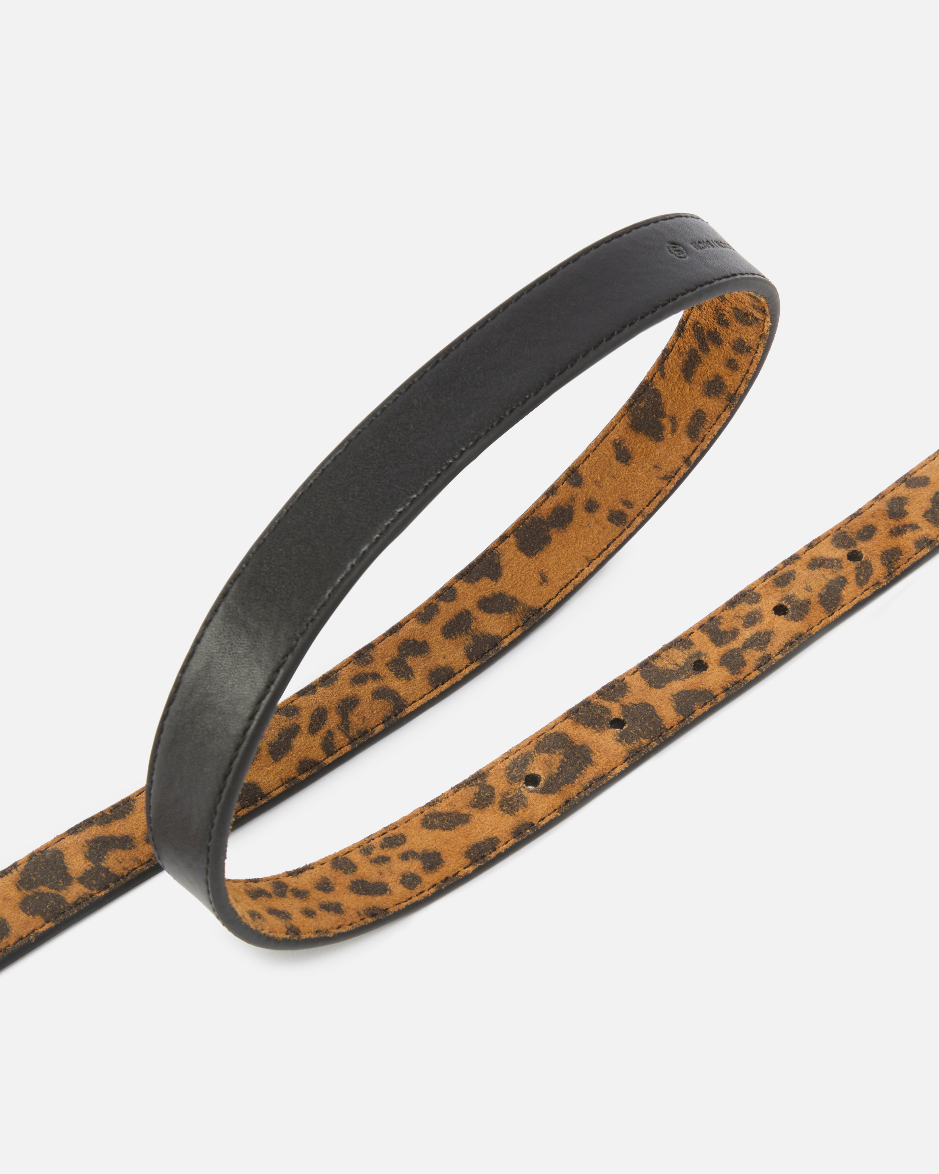 Ремень 2 см с леопардовым принтом и пряжкой Love Birds 3